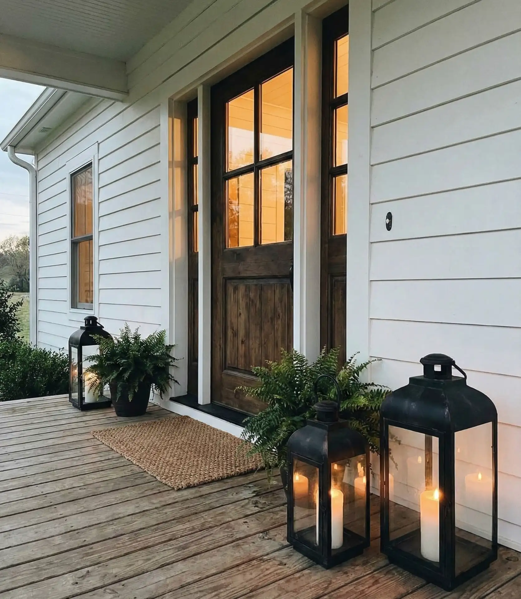 Rustic Lanterns for Modern Farmhouse Exteriors 2