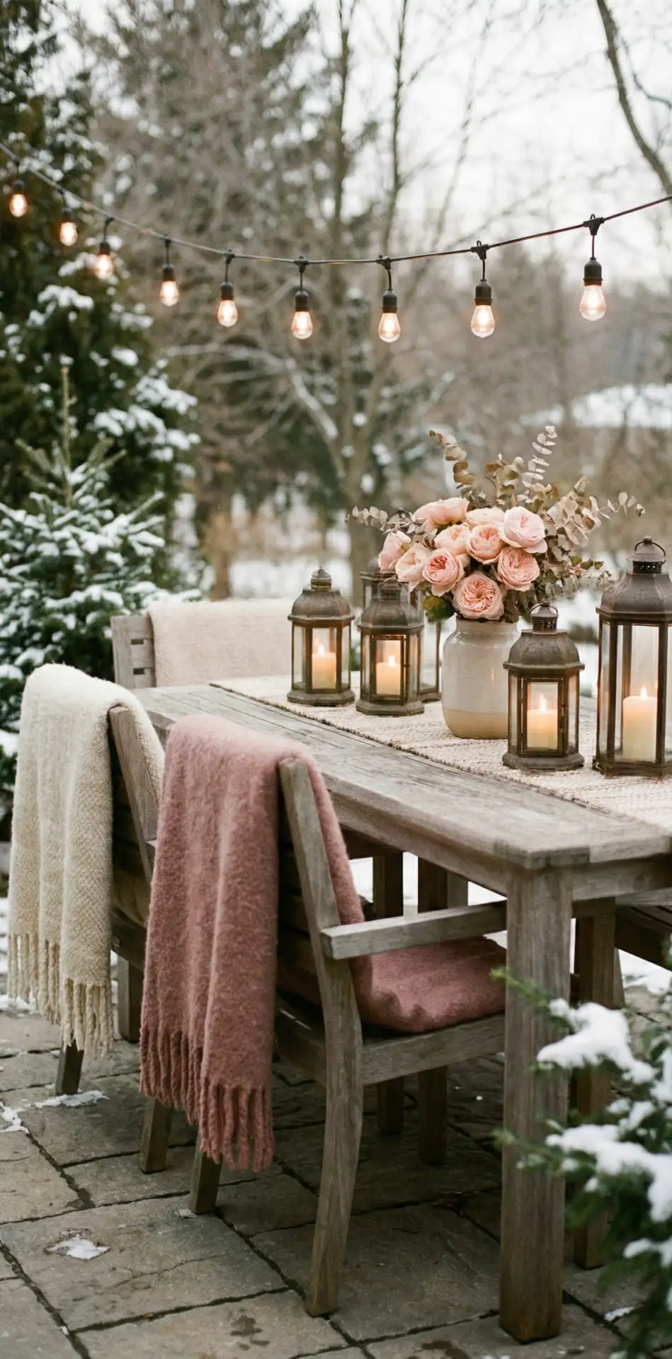 Rustic Outdoor Table for Two 1