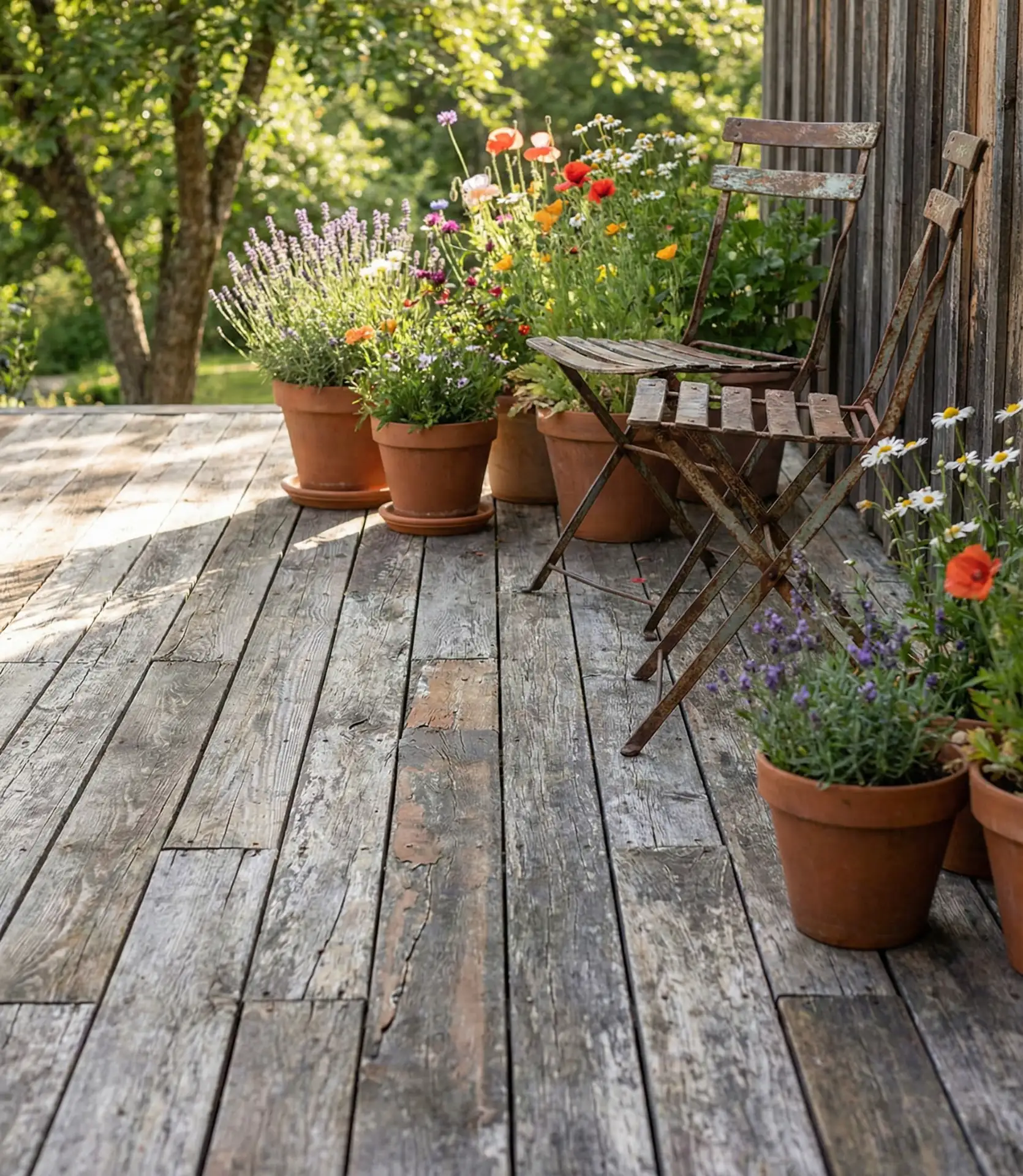 Rustic Reclaimed Wood Platform 1