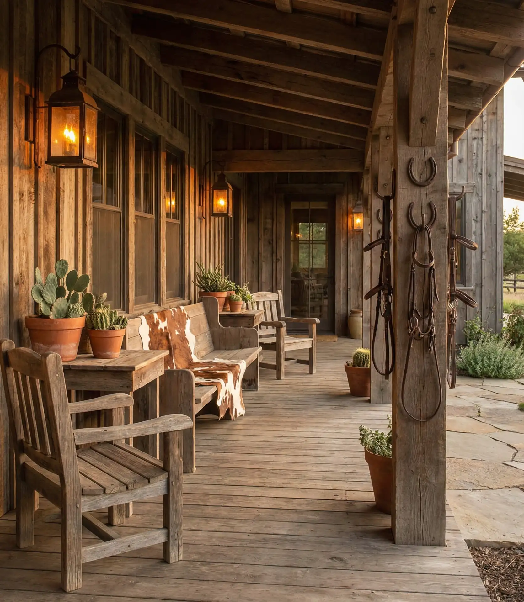 Rustic Western Ranch Porch 2