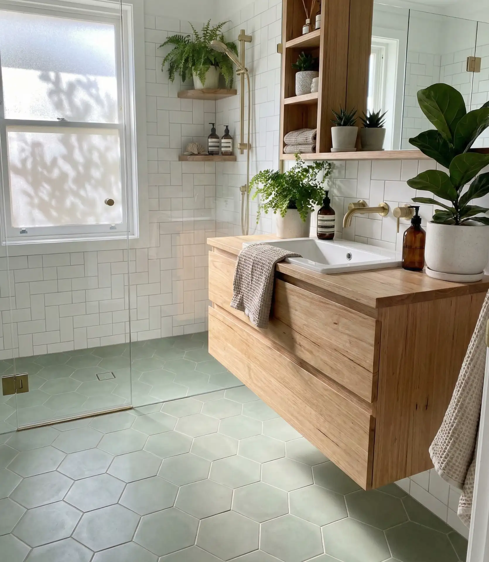 Sage Green Cement Tile 1