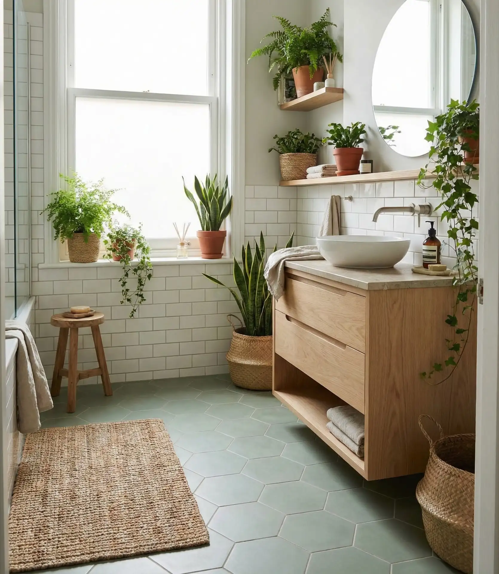 Sage Green Cement Tile 2