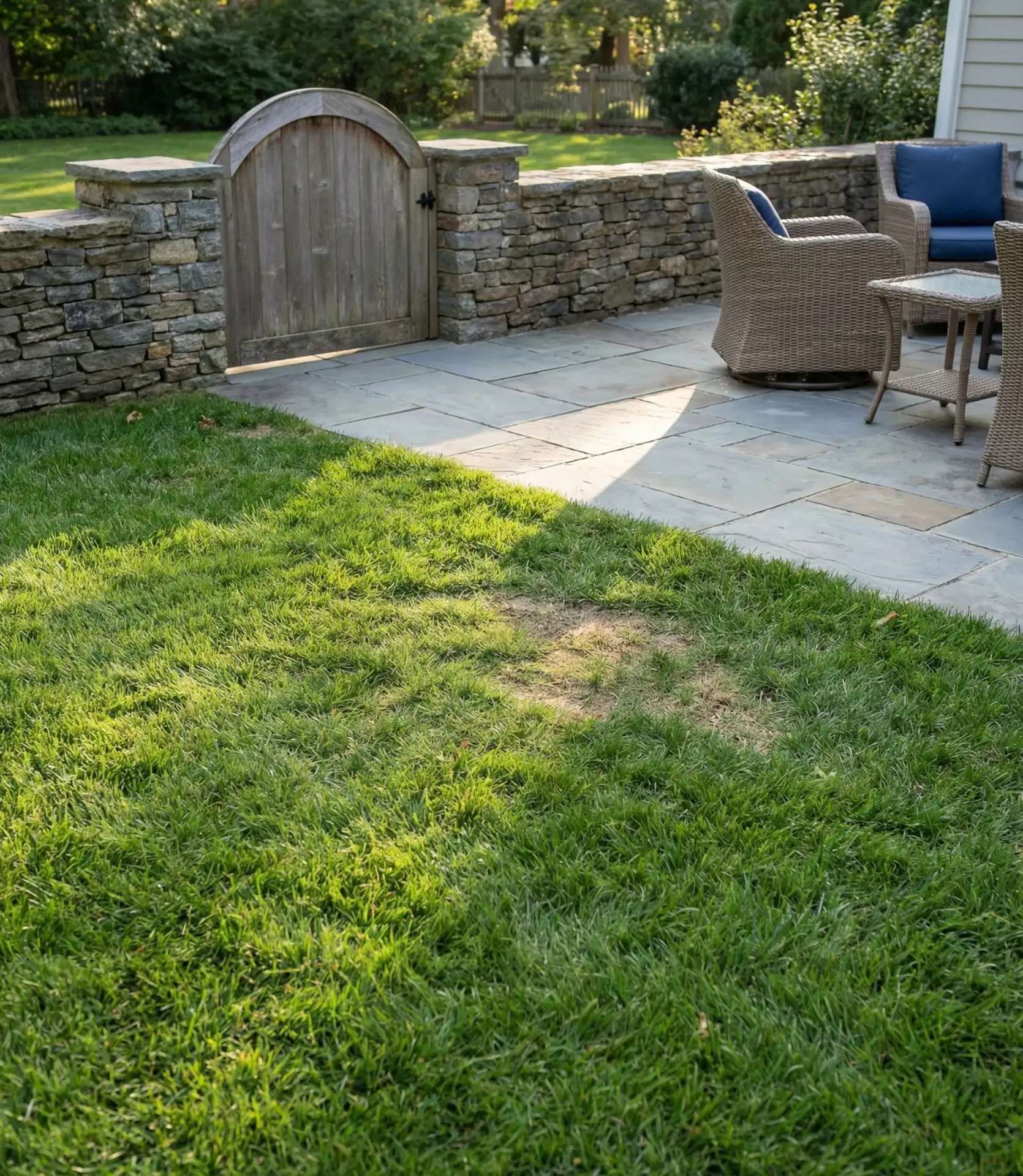 Separate Play Lawn and Entertaining Patio 1