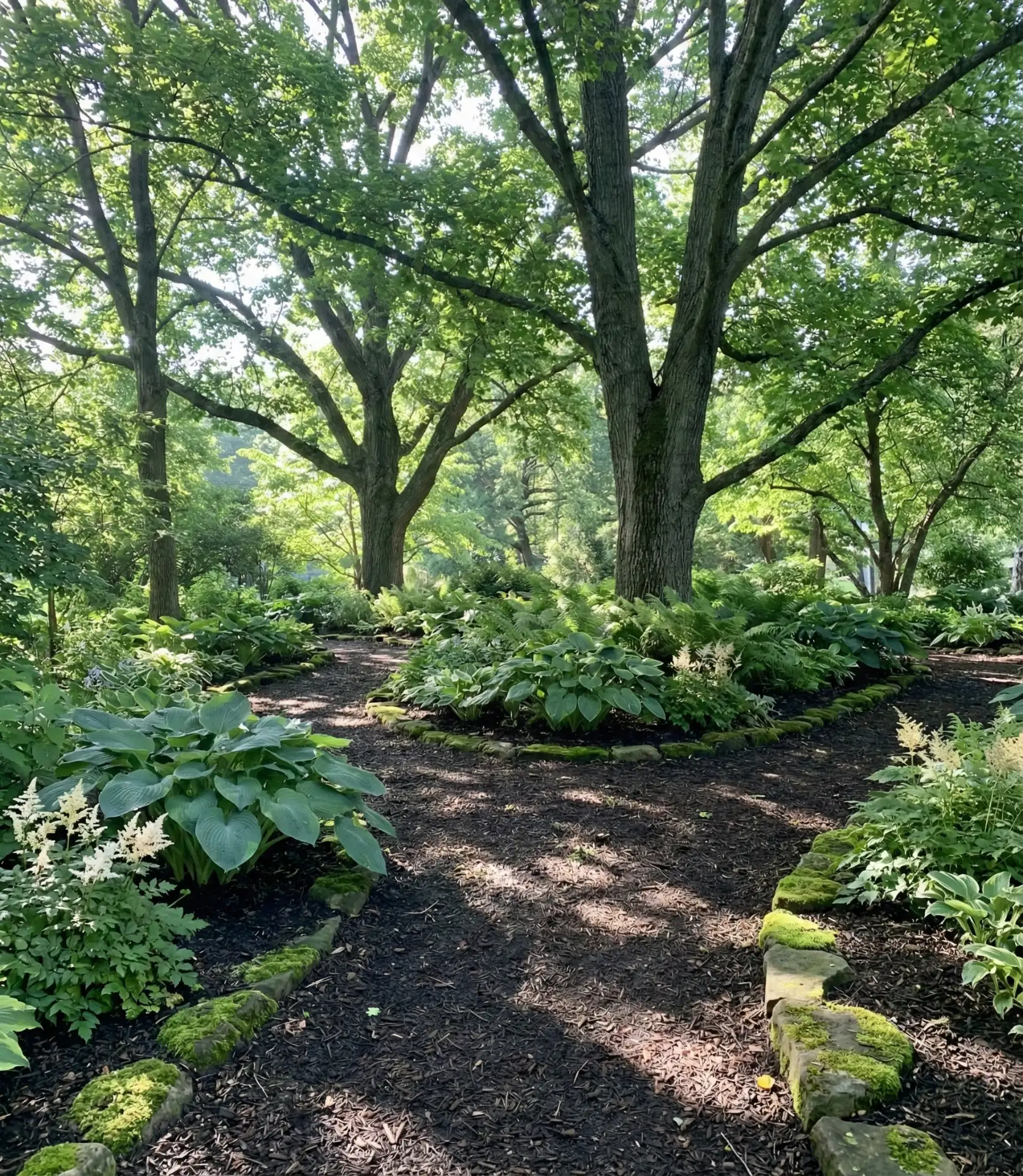 Shade Garden Under Mature Trees 1
