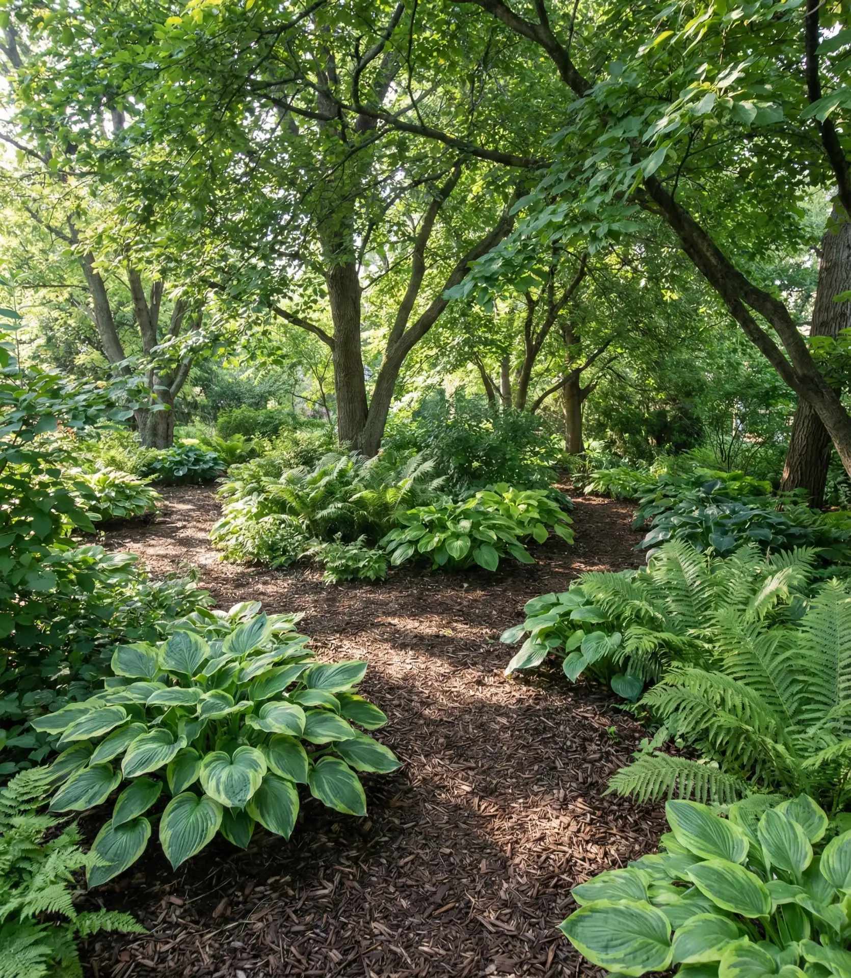 Shade Garden Under Mature Trees 2