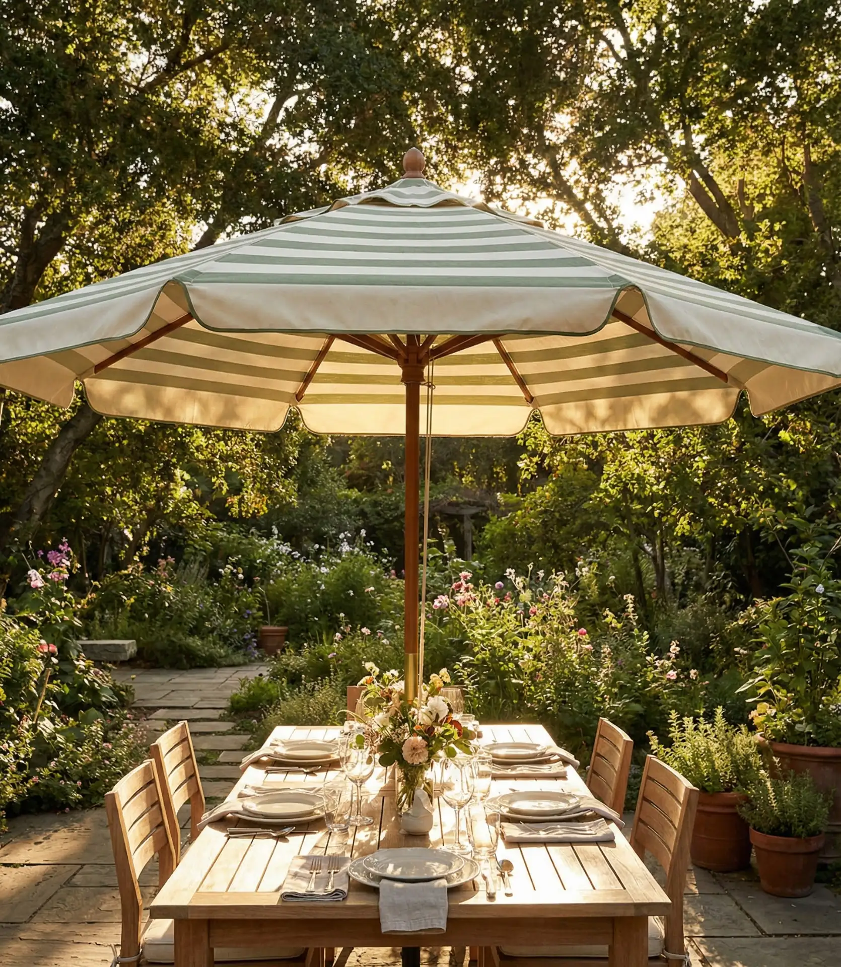Shaded Elegance Under Market Umbrellas 1