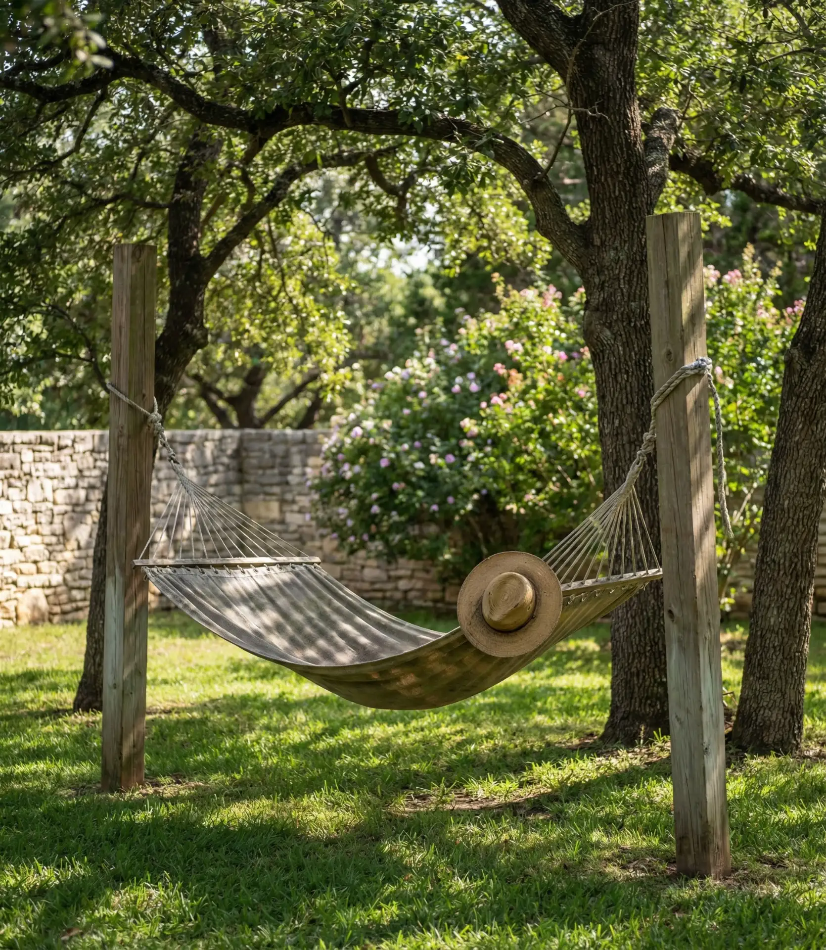 Simple Two-Post Hammock Stand 1