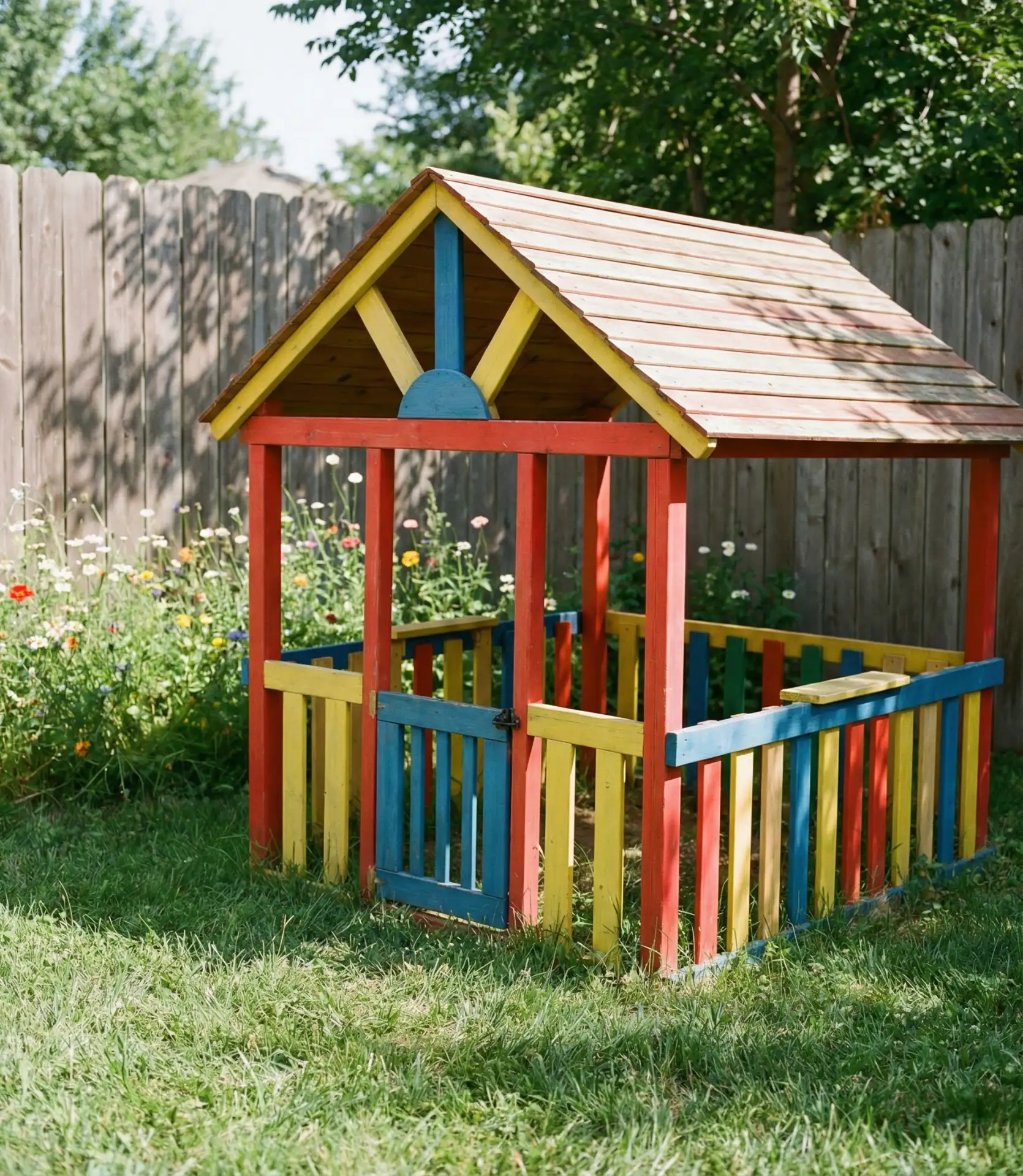 Simple Wooden Playhouse Frame 1