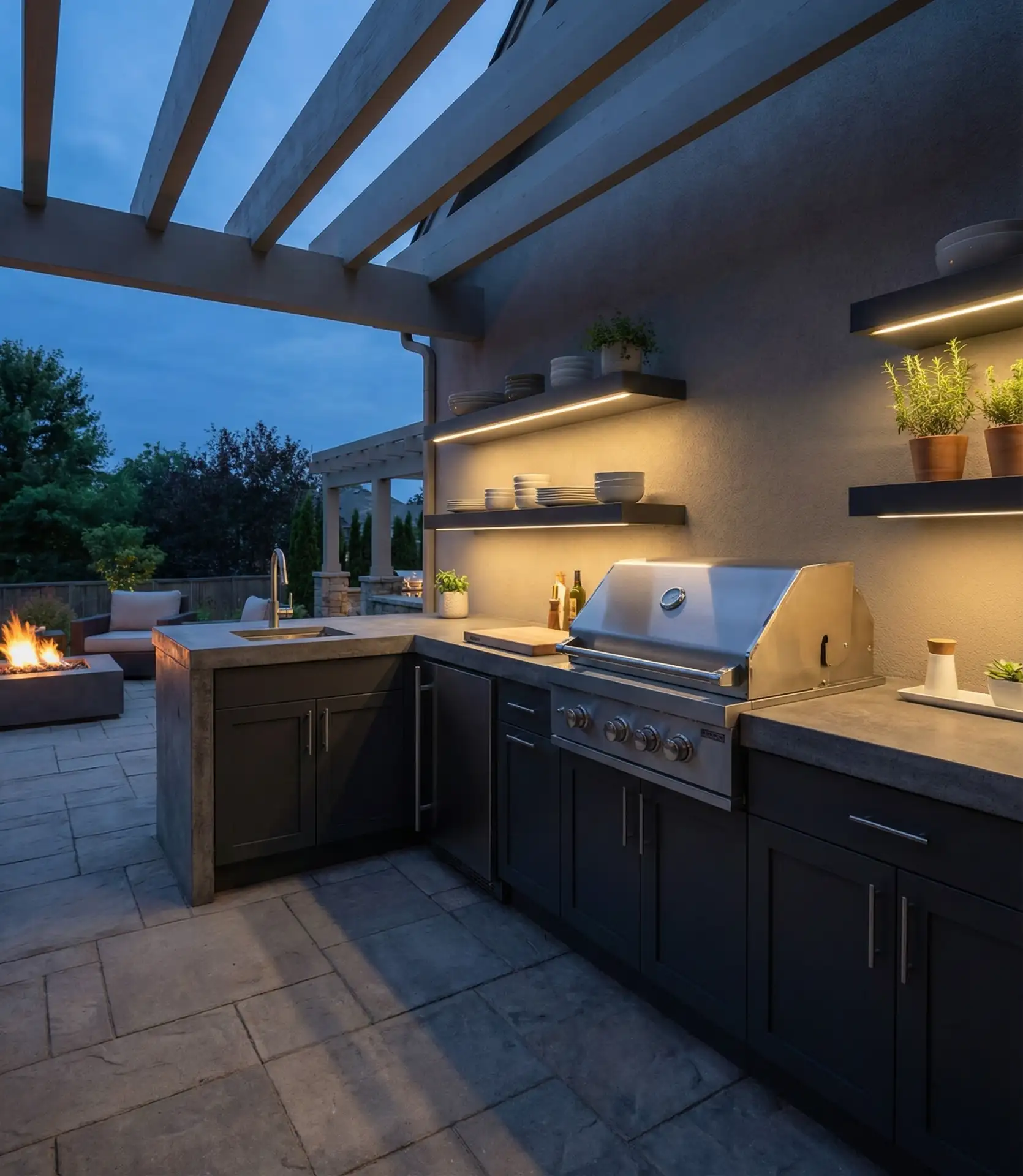 Sleek Stainless Steel Modern Kitchen 2