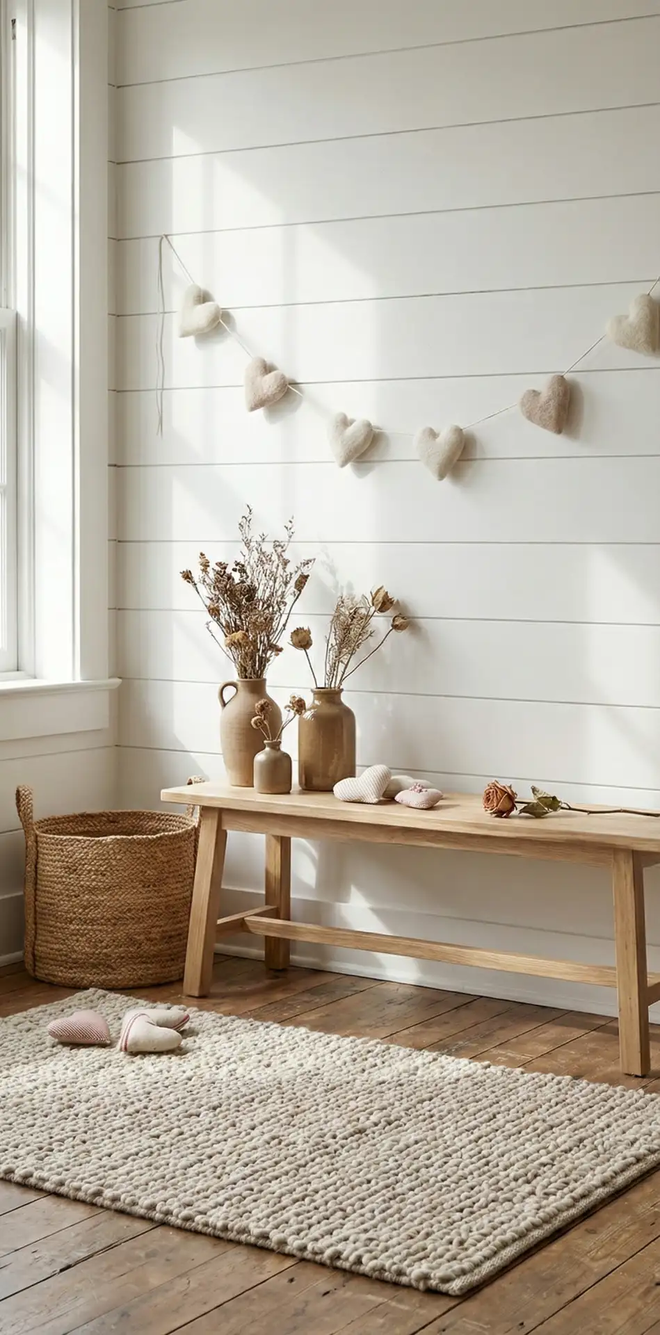 Soft Neutral Valentine Entryway 2