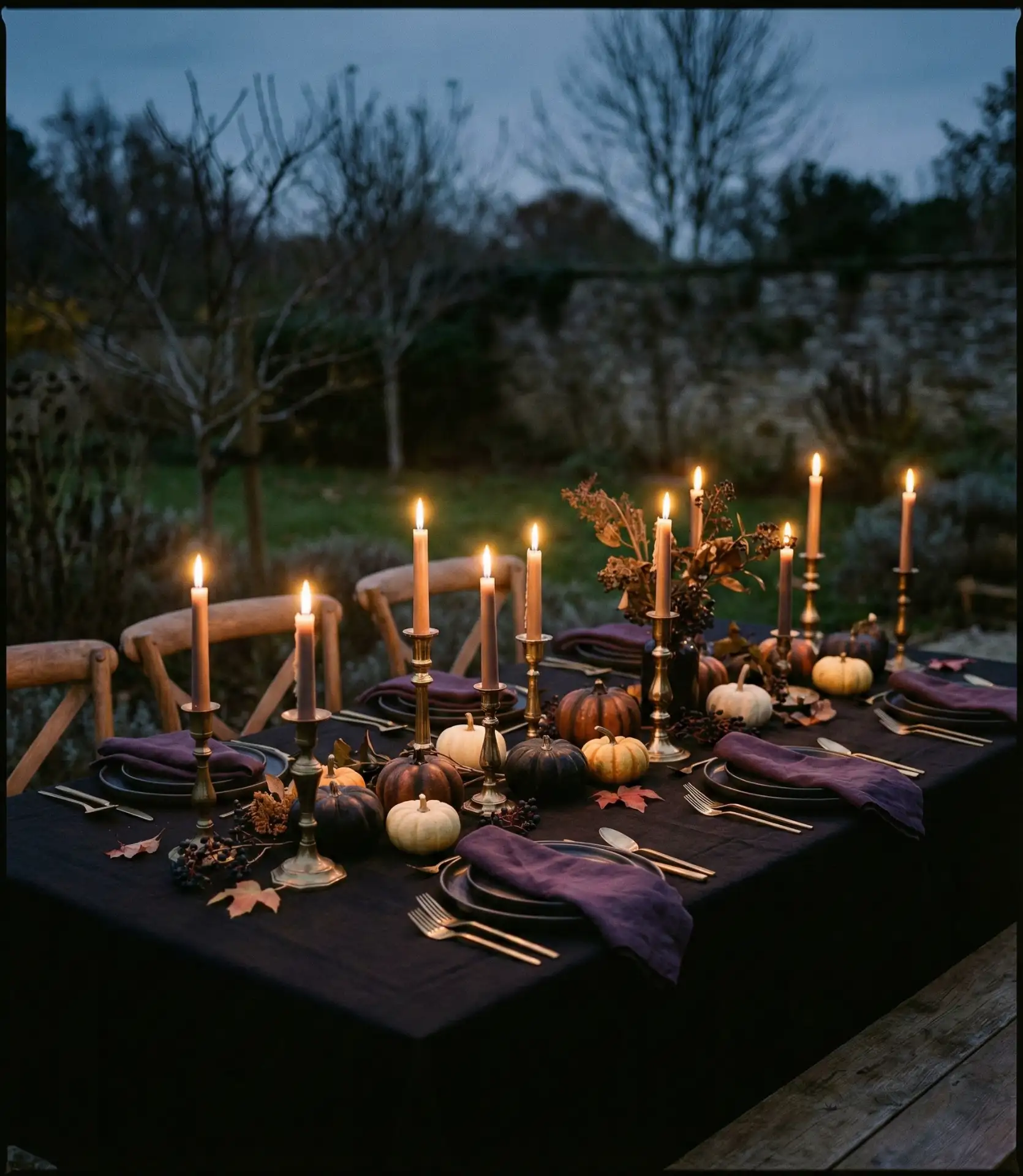Spooky-Chic Halloween Evening Setup 2