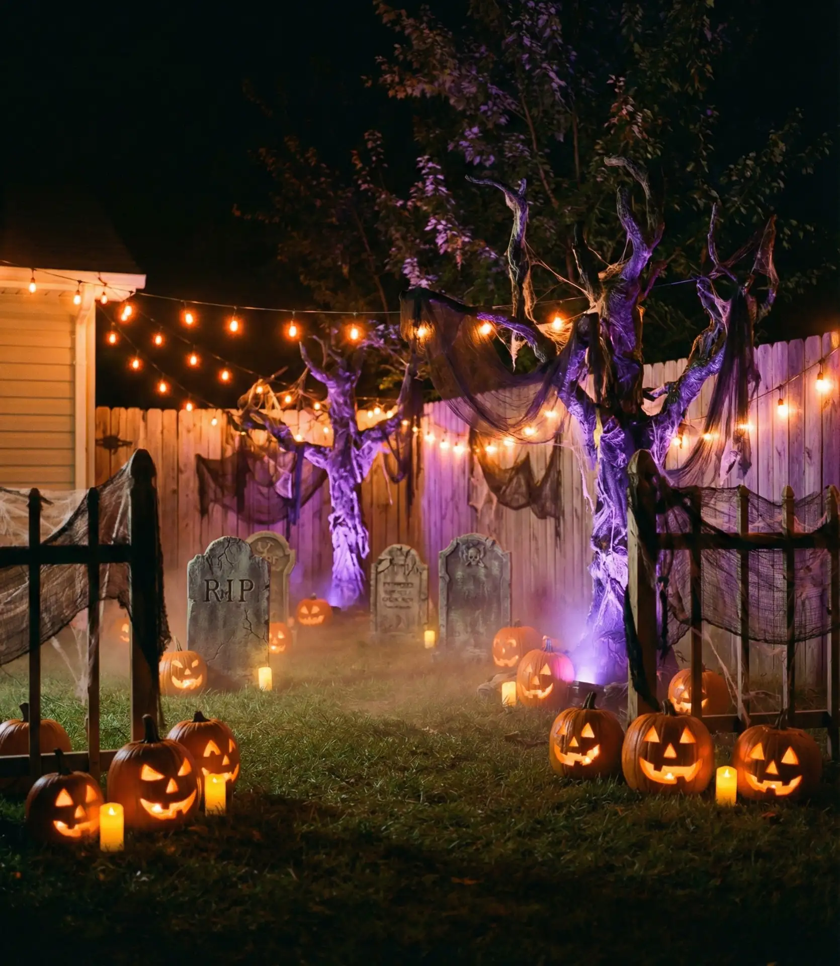 Spooky Halloween Outdoor Party Scene 2
