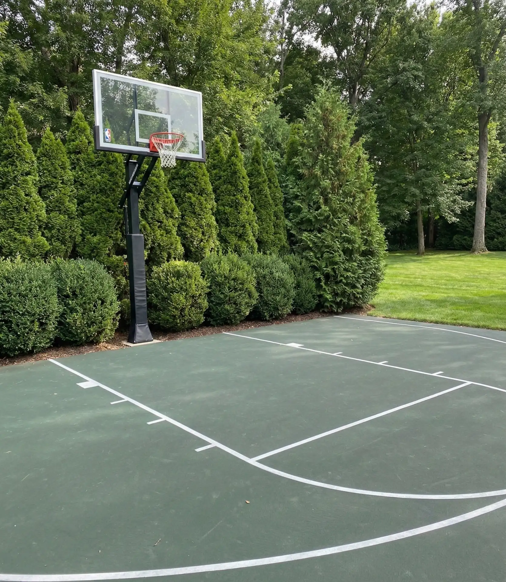 Sports Court with Landscaped Perimeter Buffer 1