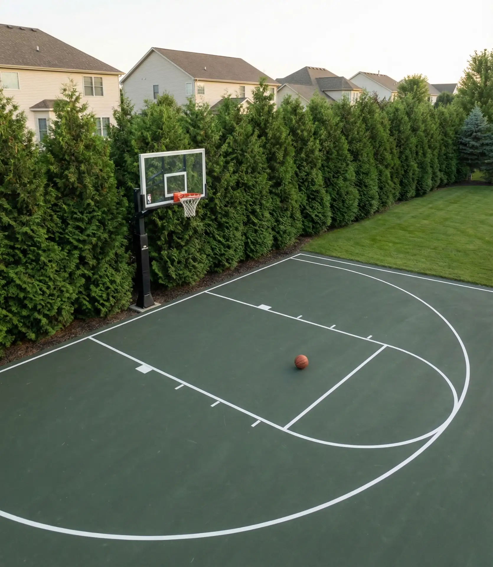 Sports Court with Landscaped Perimeter Buffer 2