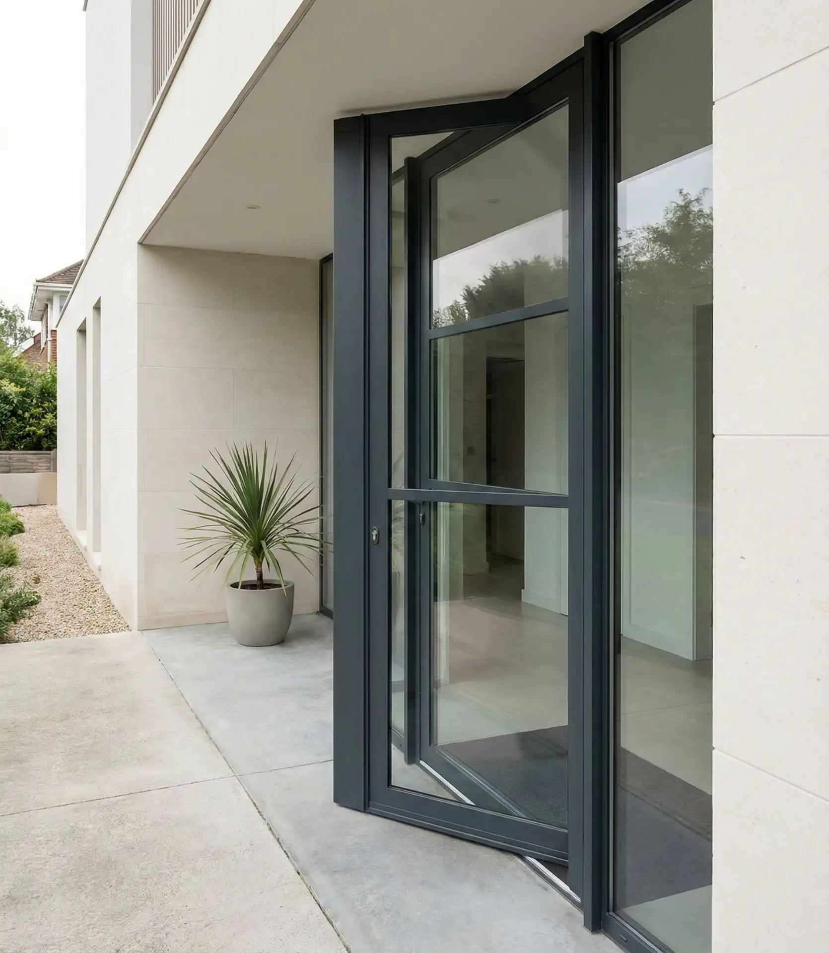 Steel and Glass Front Entry Statement 1