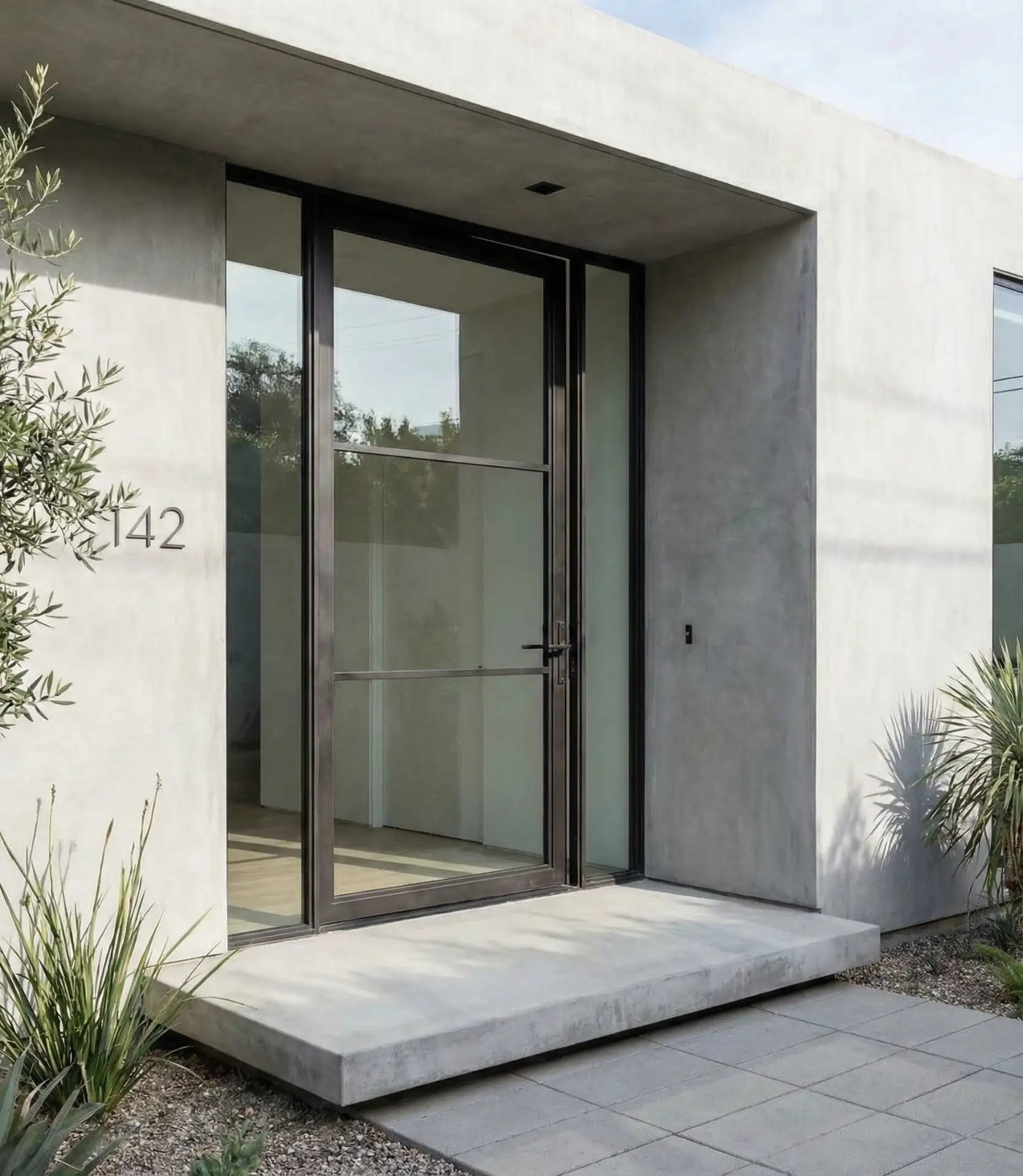 Steel and Glass Front Entry Statement 2