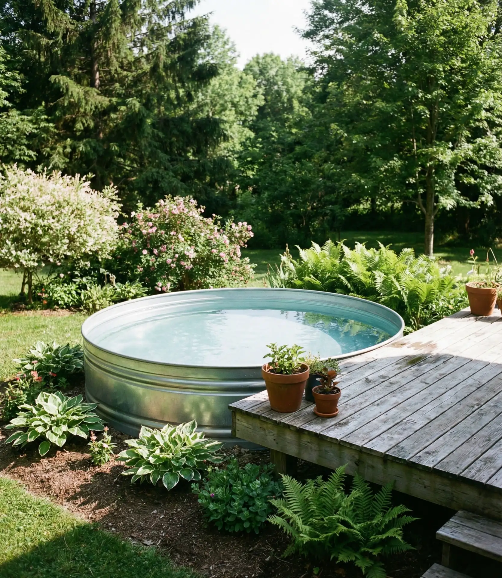 Stock Tank Pool Installation 1