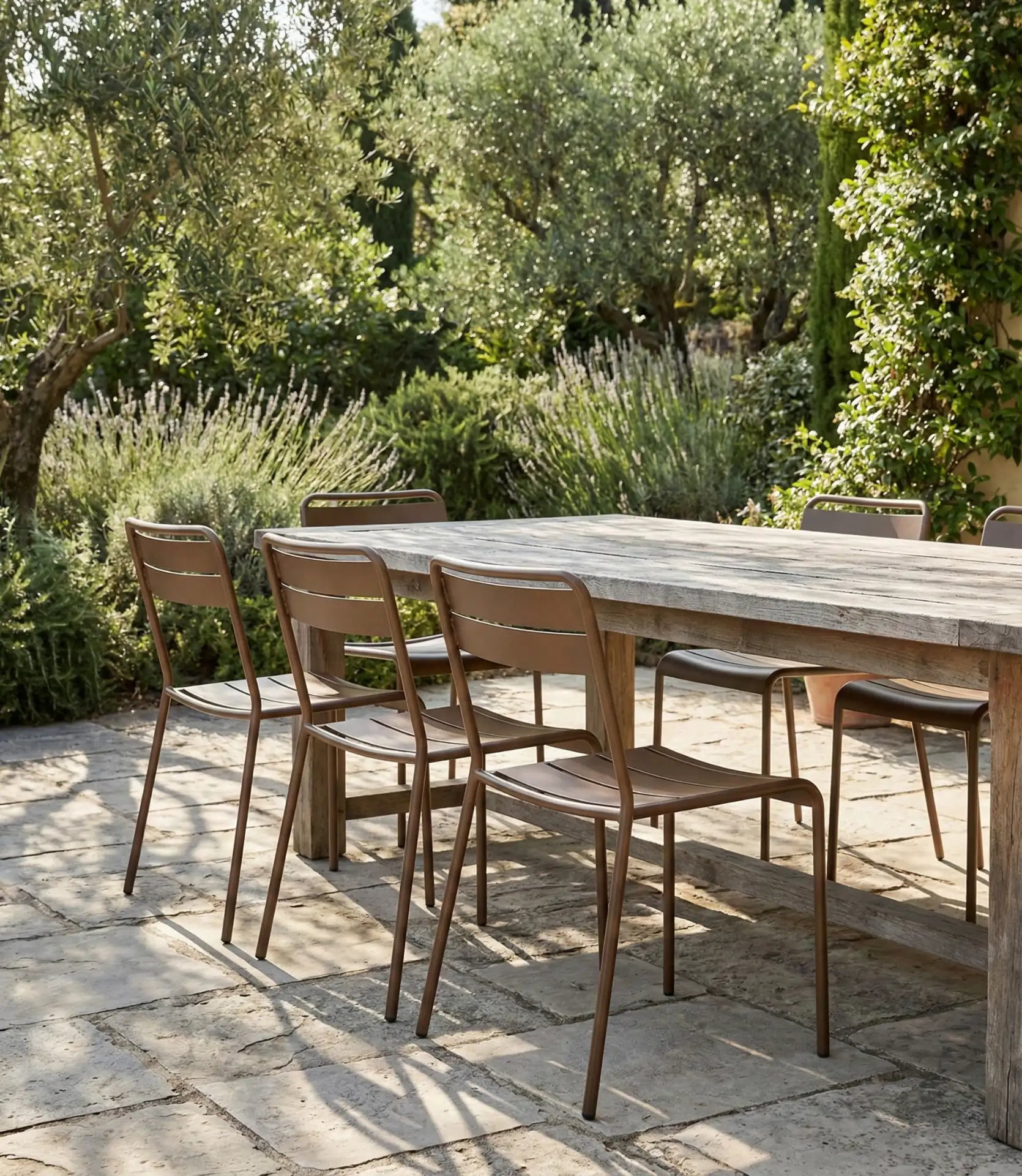 Streamlined Metal Dining Chairs with Clean Lines 2