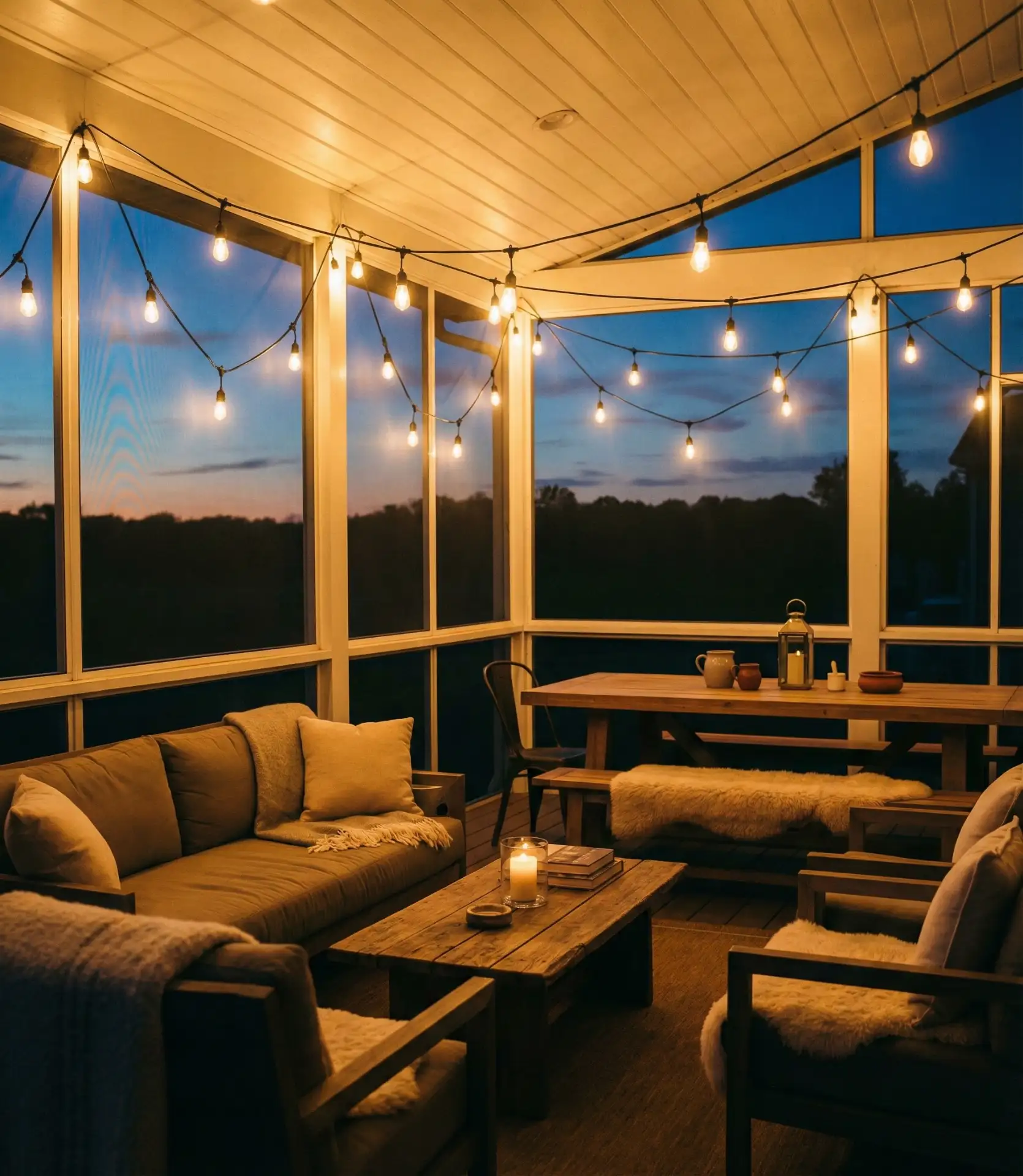 String Light Canopy for Magical Ambiance 1