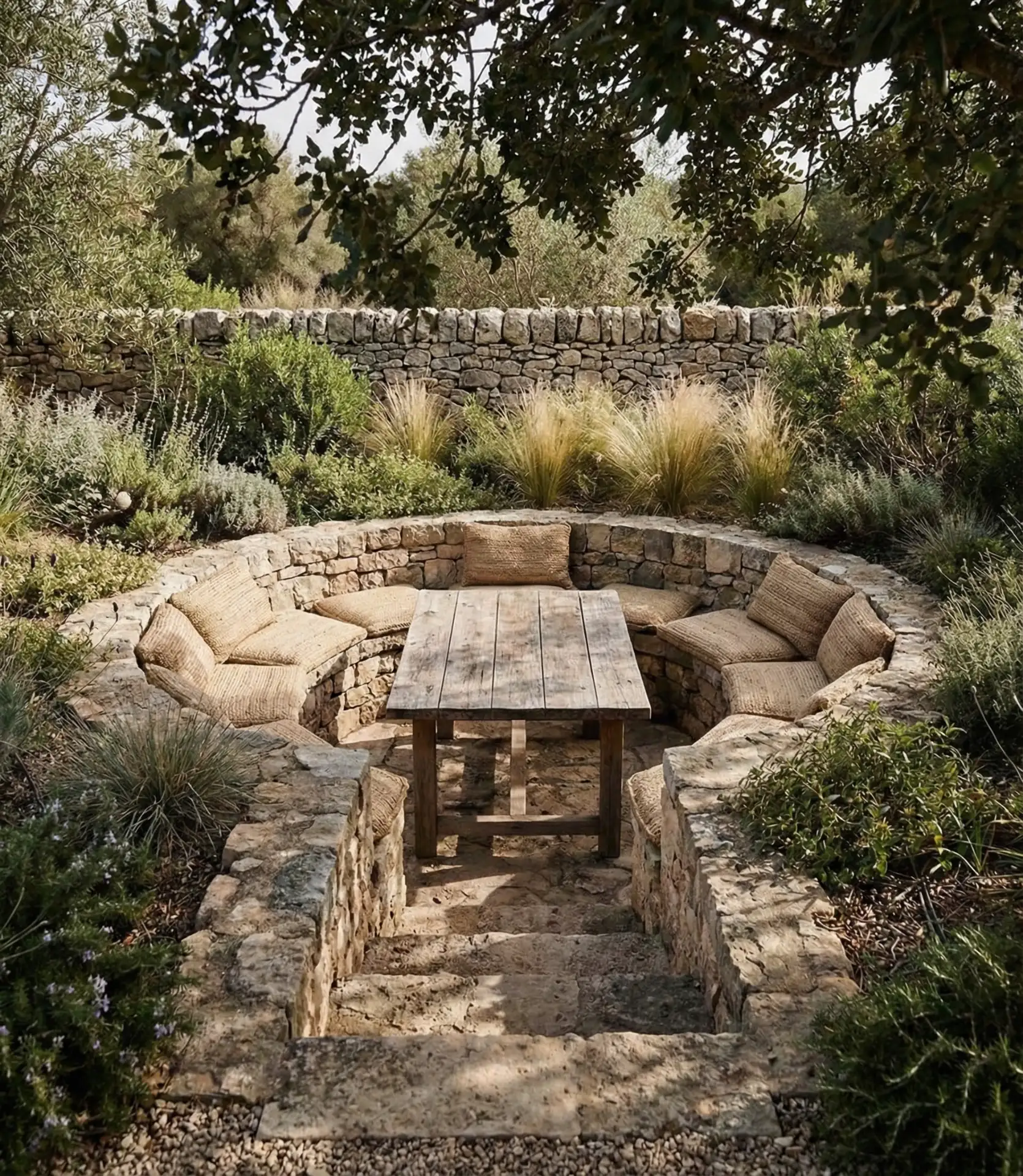 Sunken Conversation Pit Dining 1