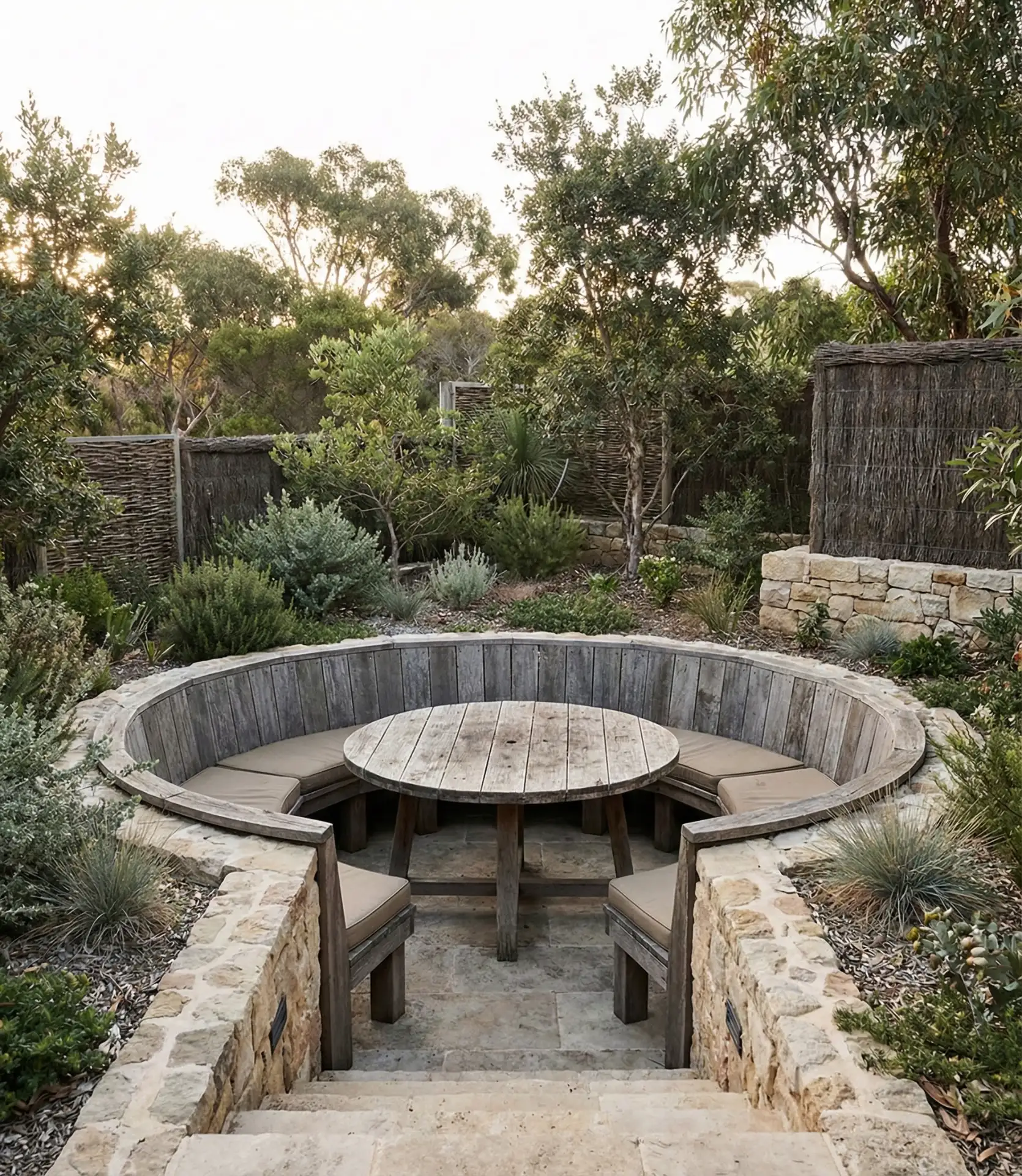 Sunken Conversation Pit Dining 2