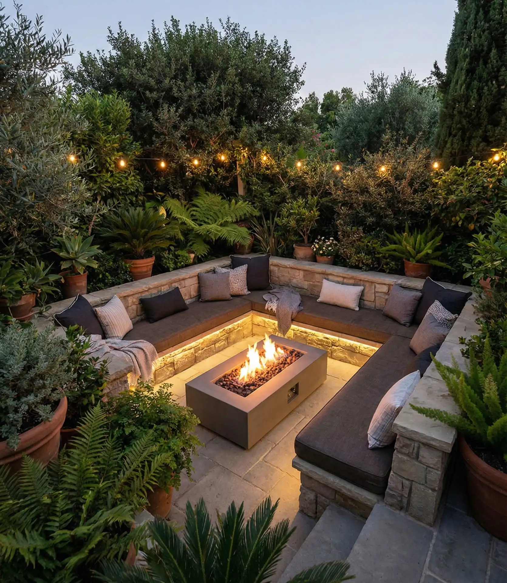 Sunken Conversation Pit Lounge 1