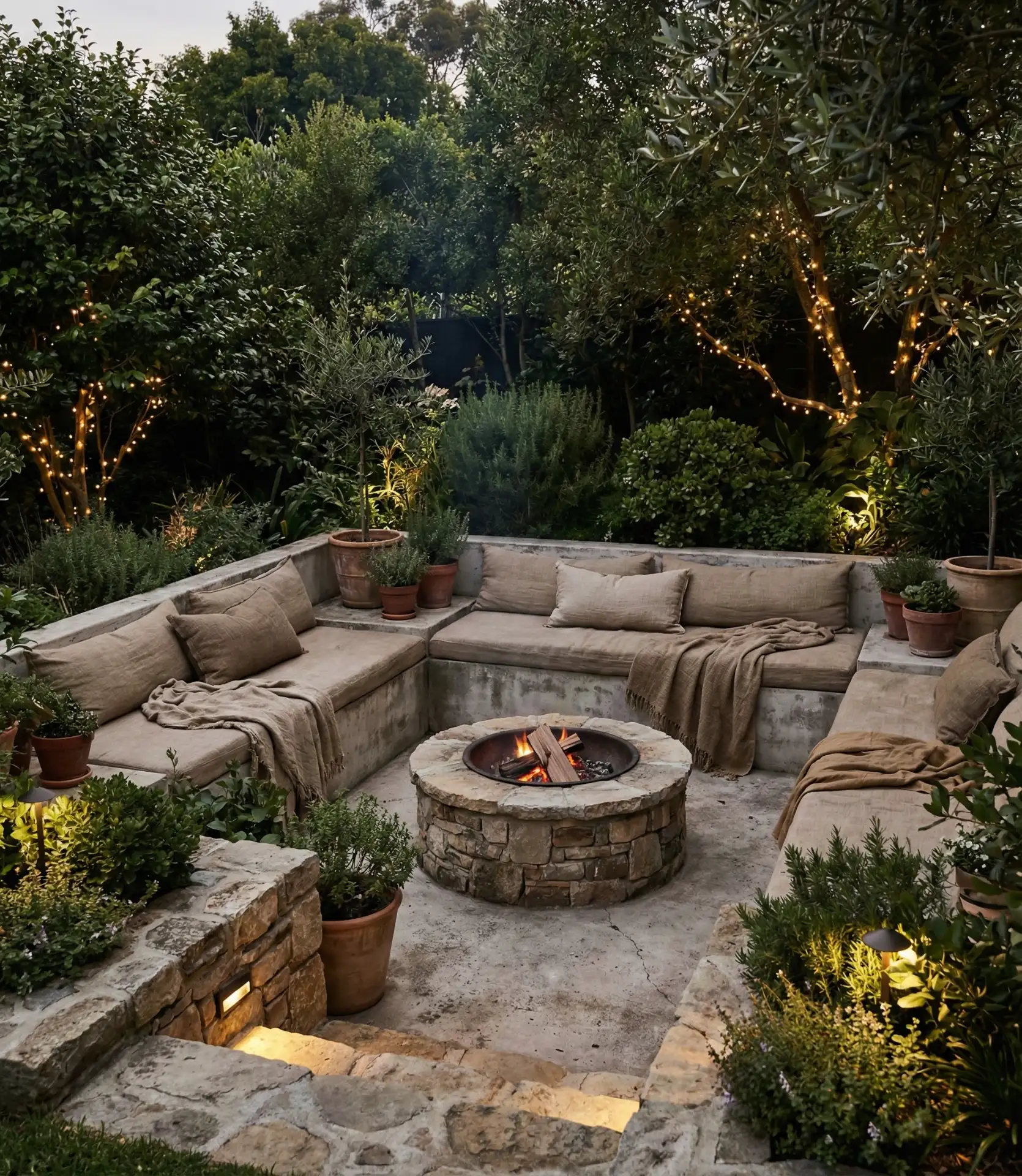 Sunken Conversation Pit Lounge 2