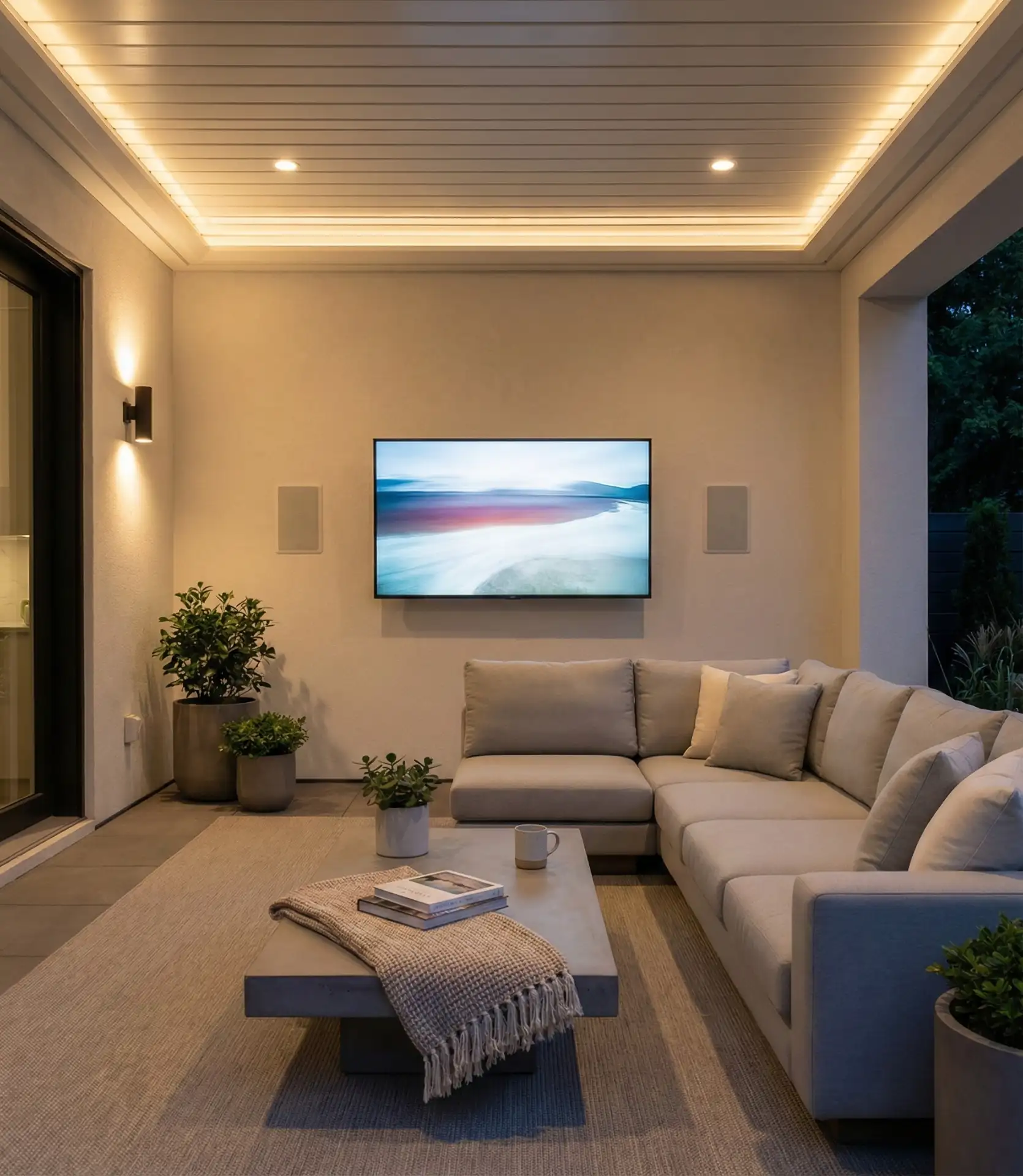 TV and Sound System Outdoor Theater 1