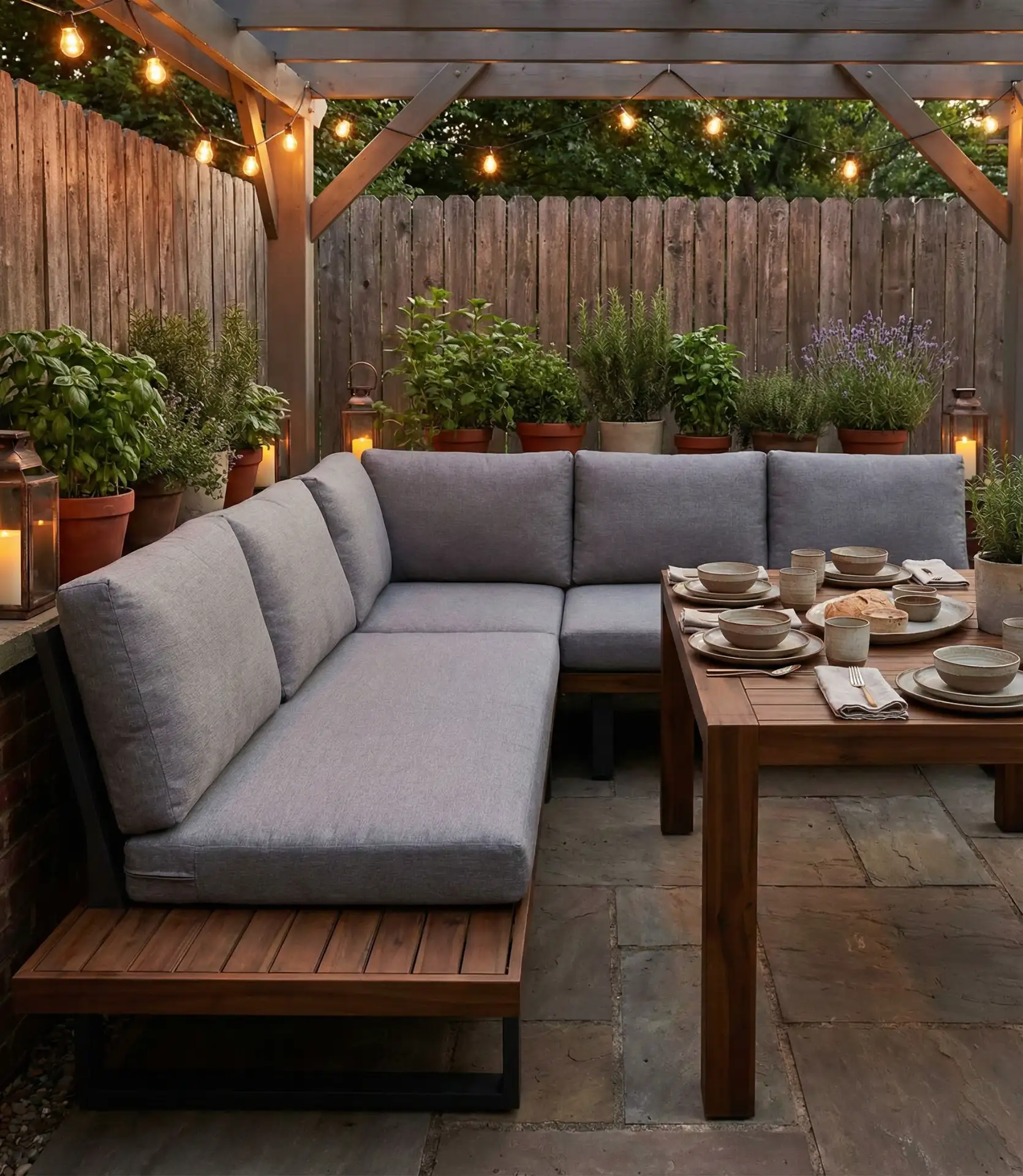 Table-Integrated Dining Sofa 1