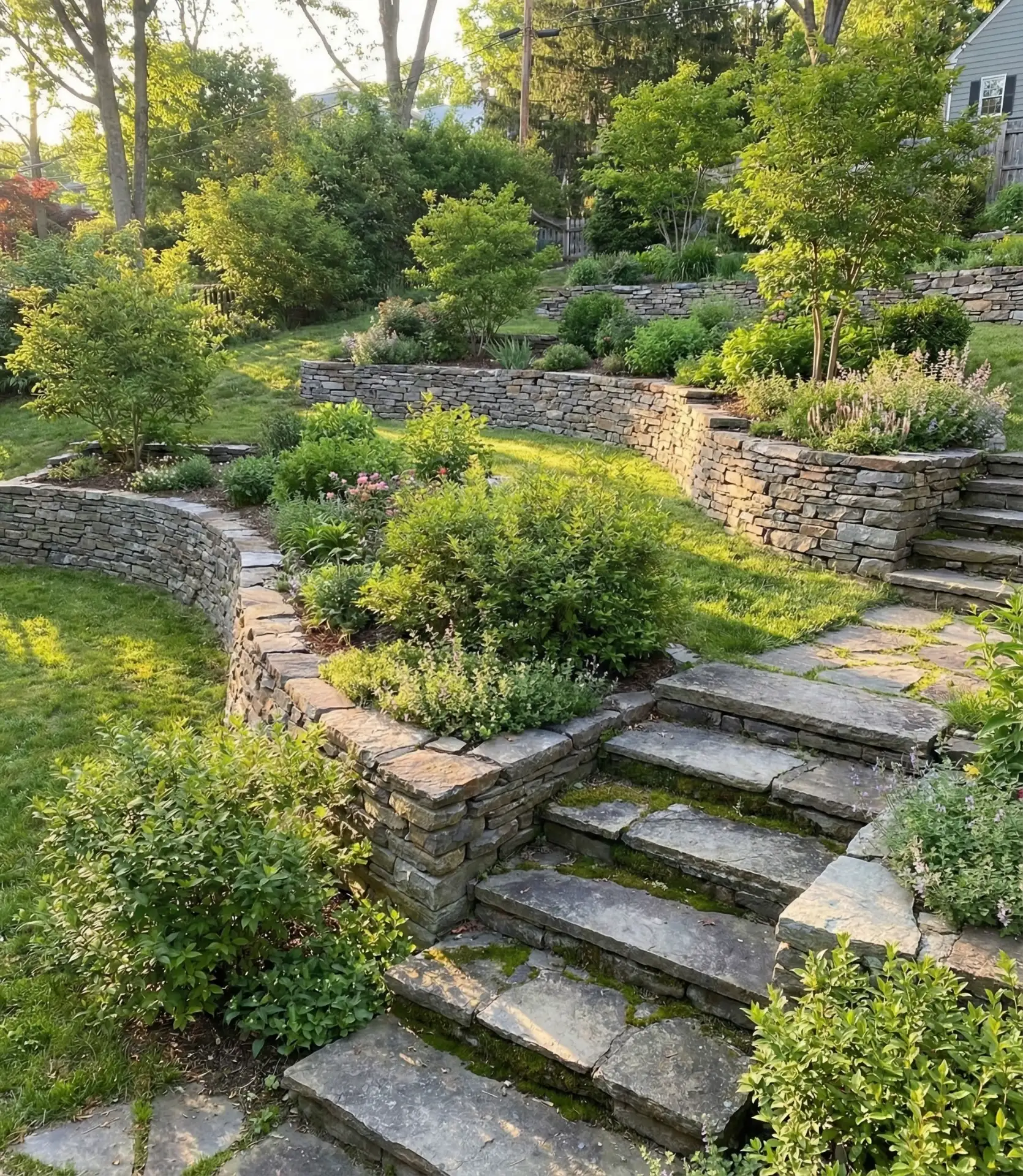 Terraced Garden on Sloped Terrain 1
