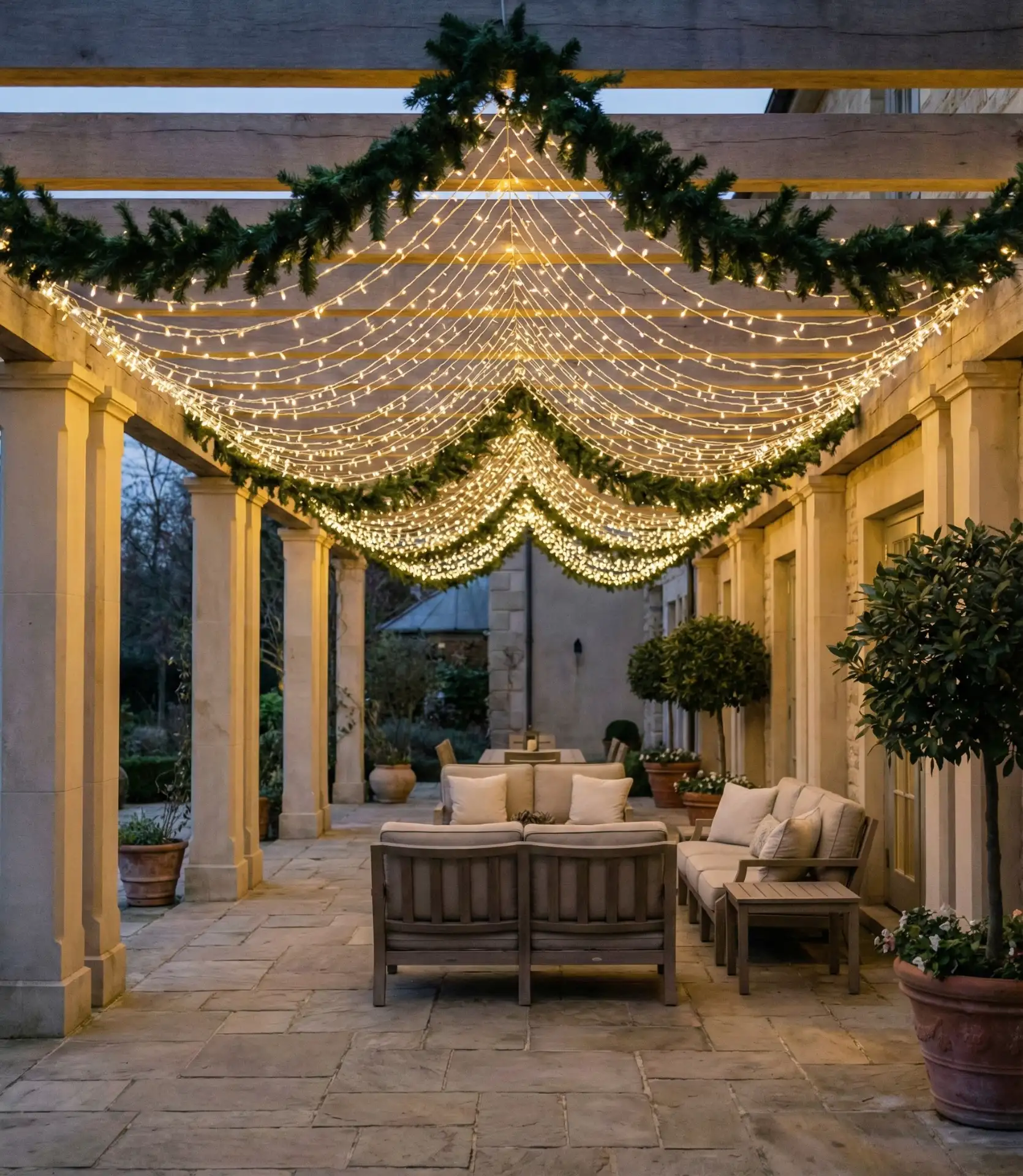 Timeless Christmas Light Canopy 1