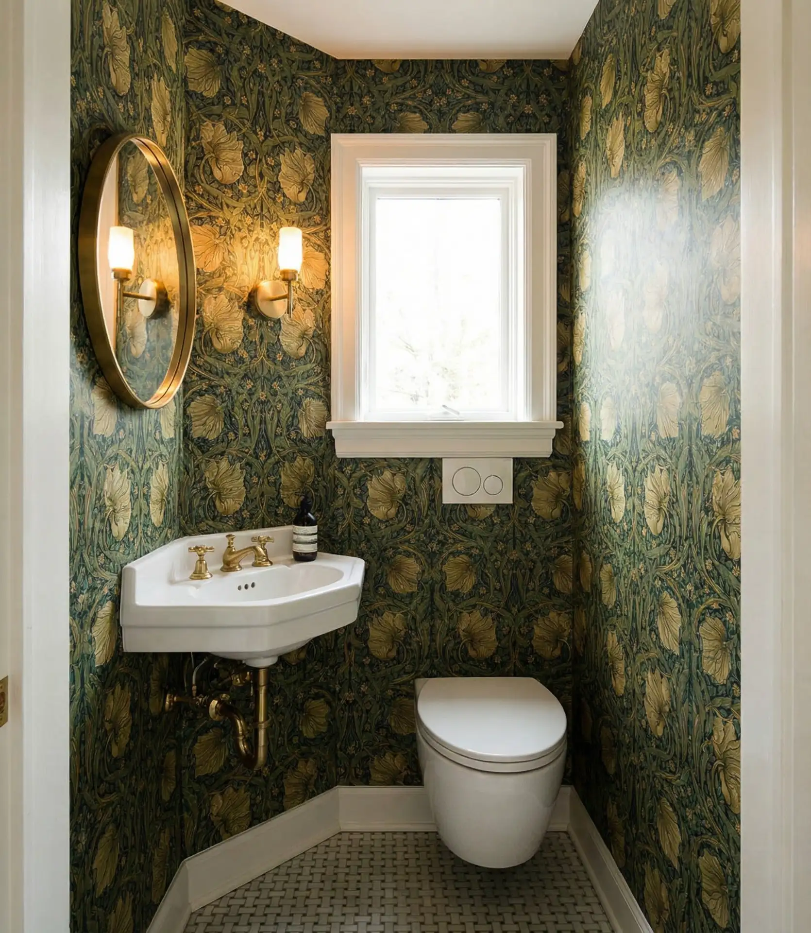 Tiny Bathroom Big Style 1