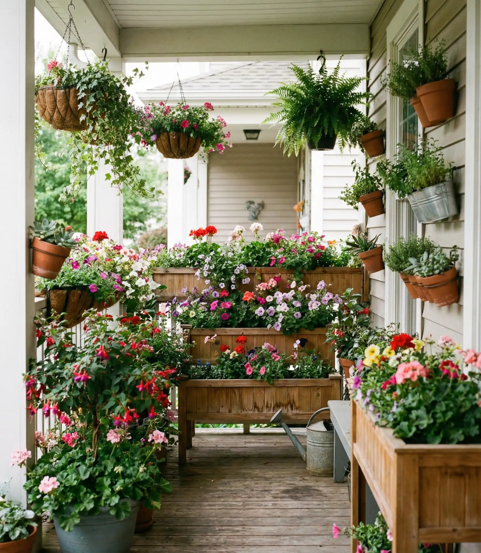 Tiny Front Porch Container Gardens 2