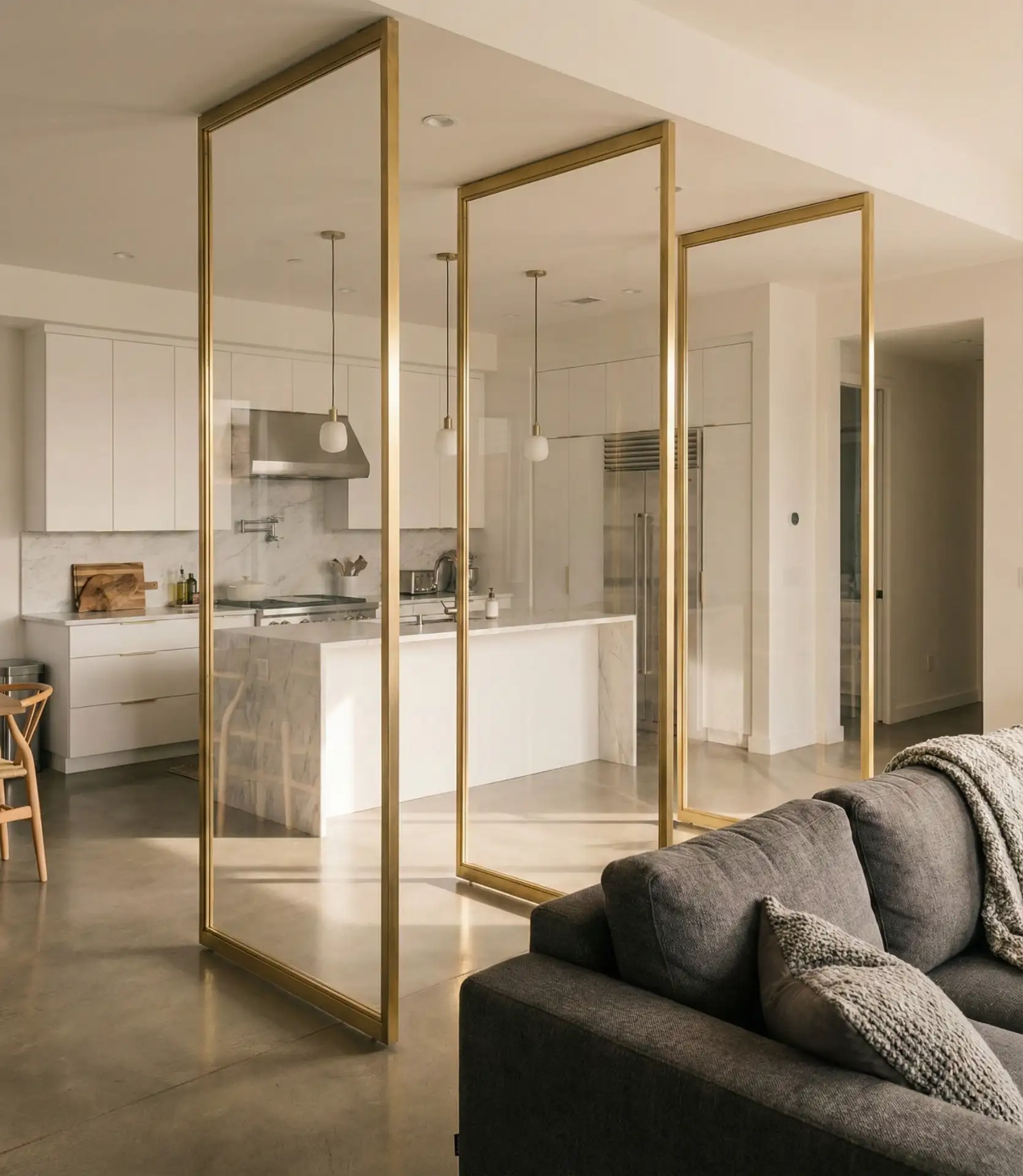 Transparent Acrylic Room Divider 1