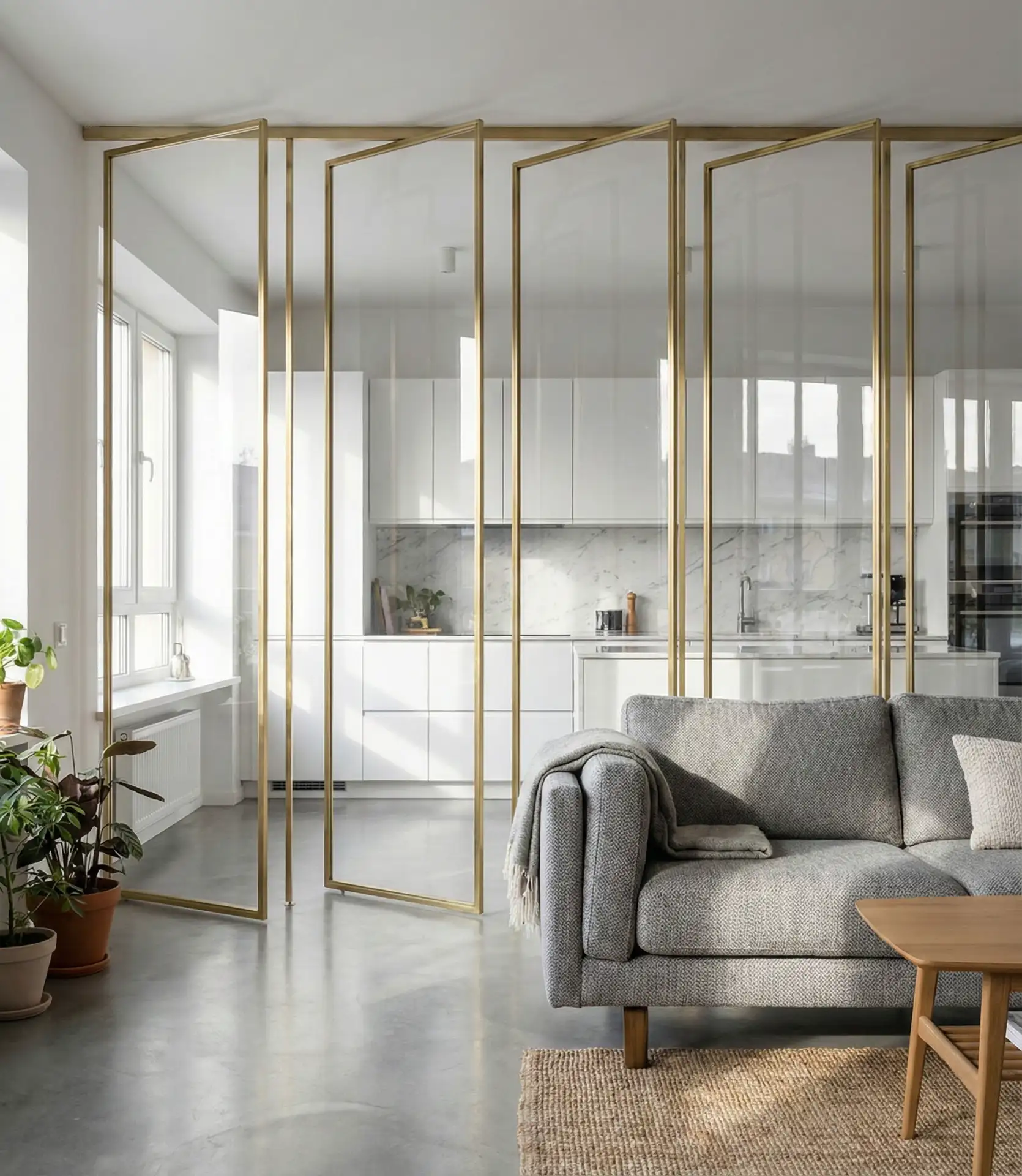 Transparent Acrylic Room Divider 2