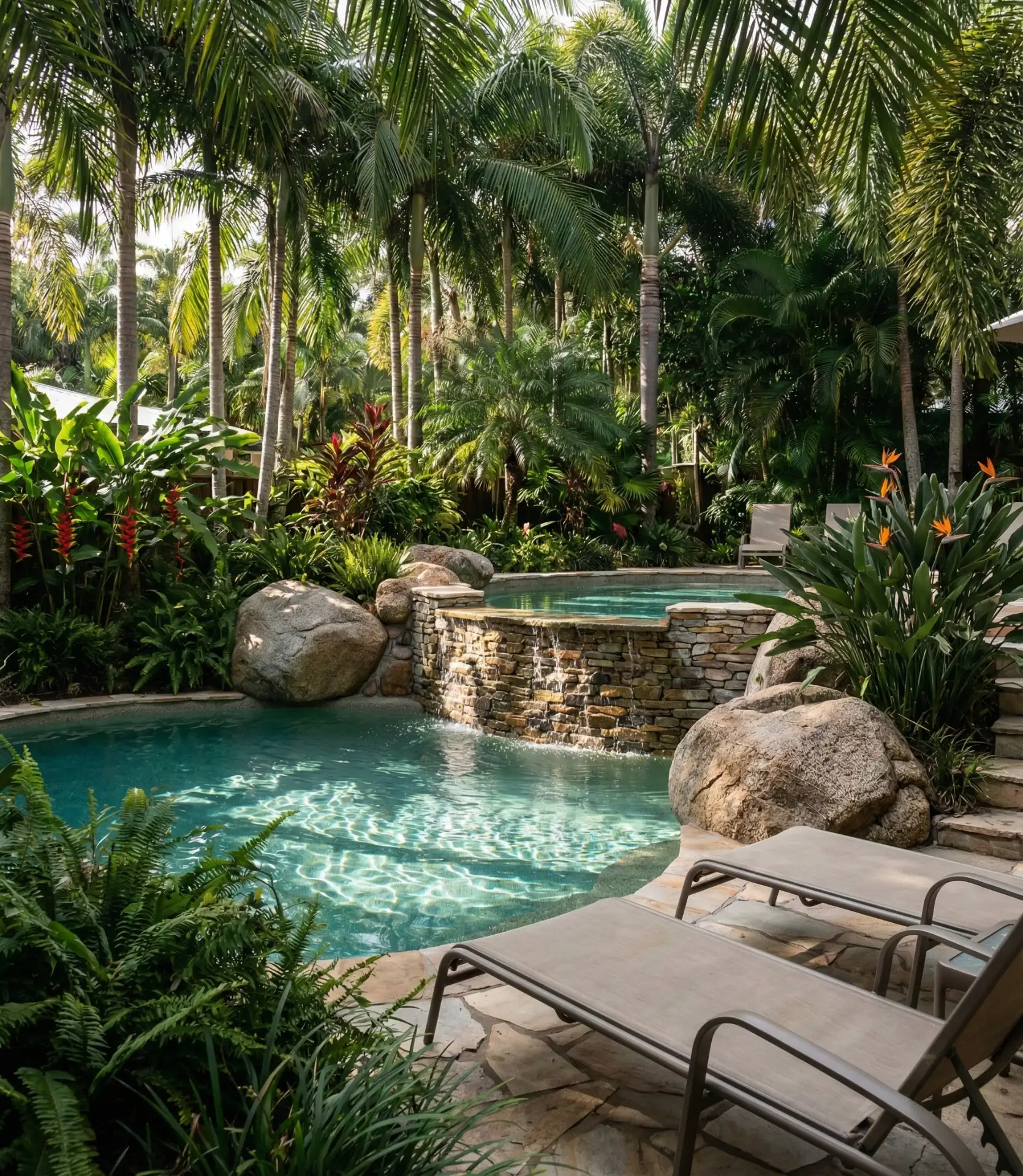 Tropical Escape with Waterfall Feature 2