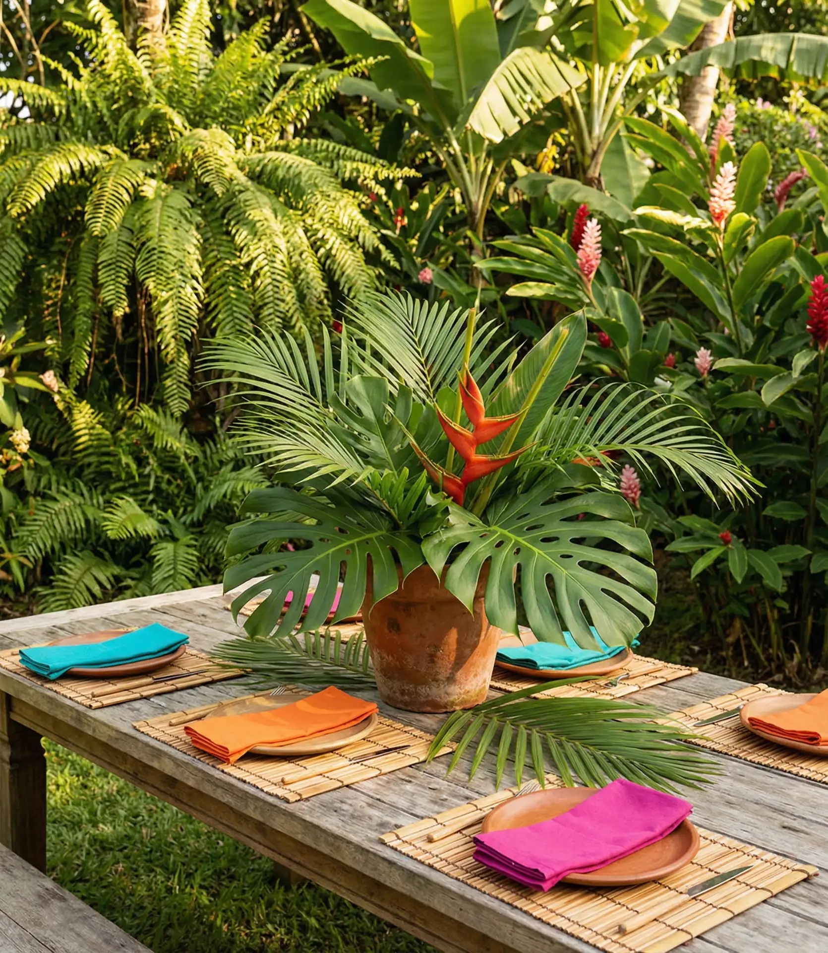 Tropical Paradise with Bold Foliage 2