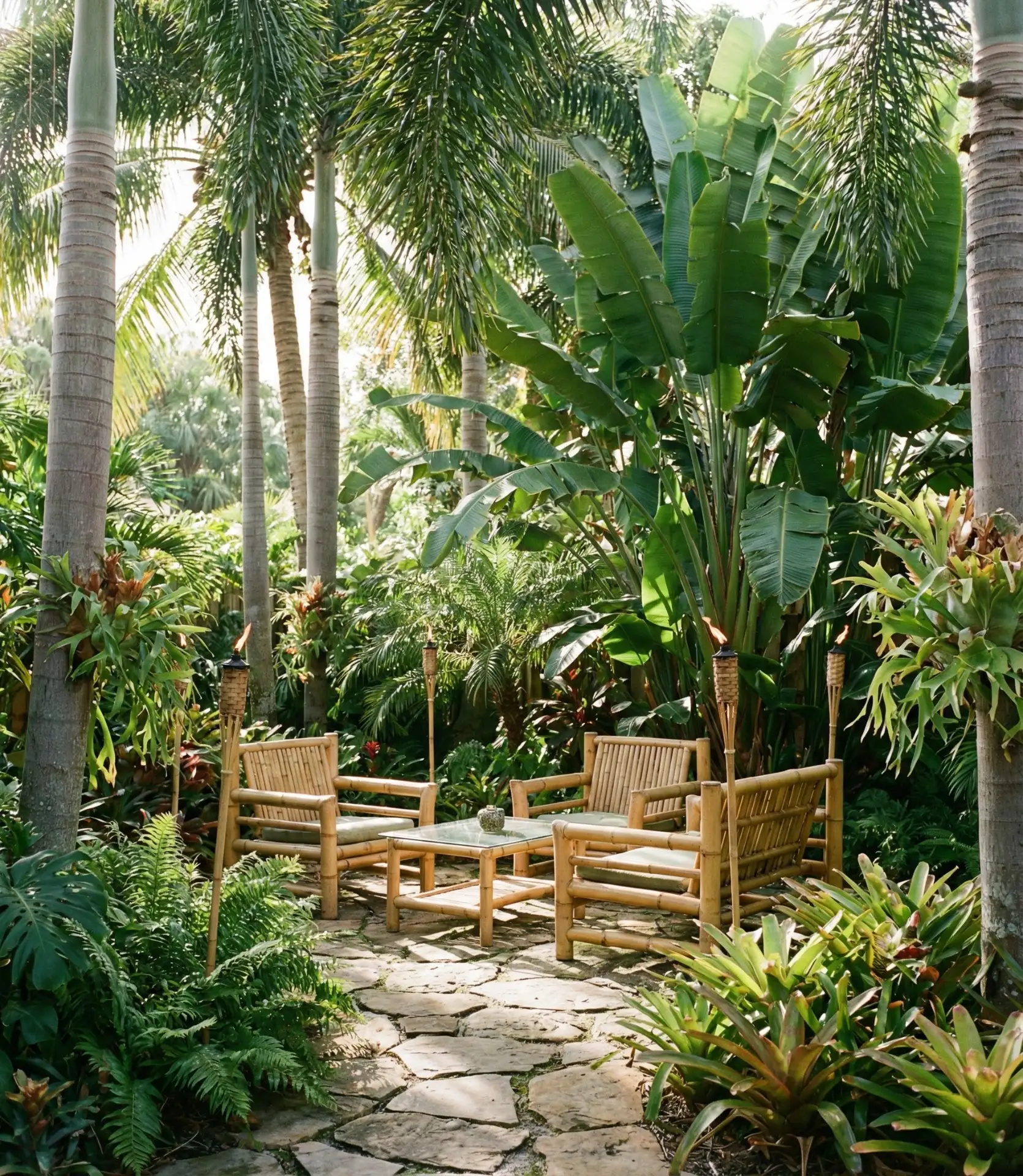 Tropical Paradise with Palm Clusters 2