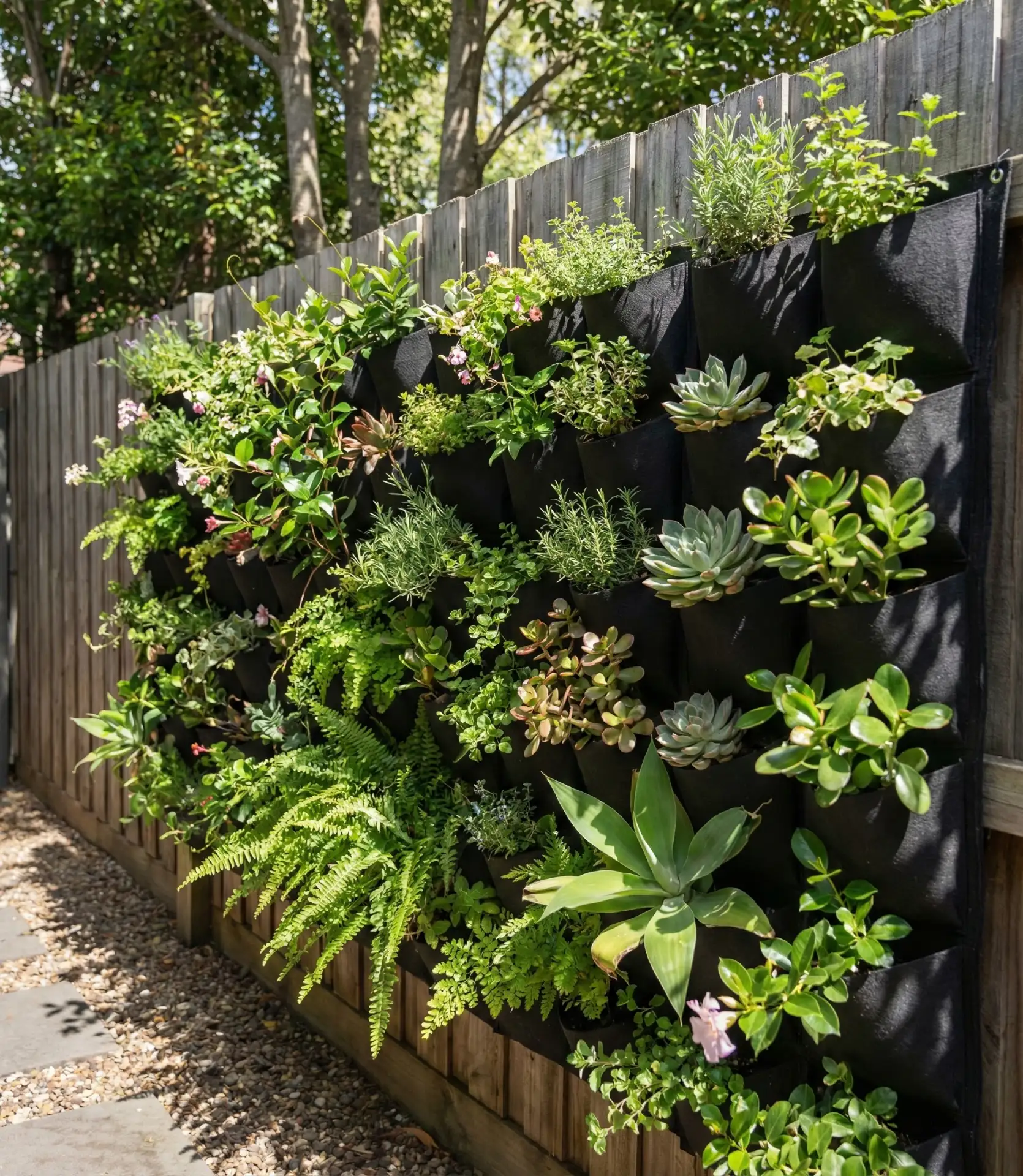 Vertical Garden Wall for Narrow Spaces 1