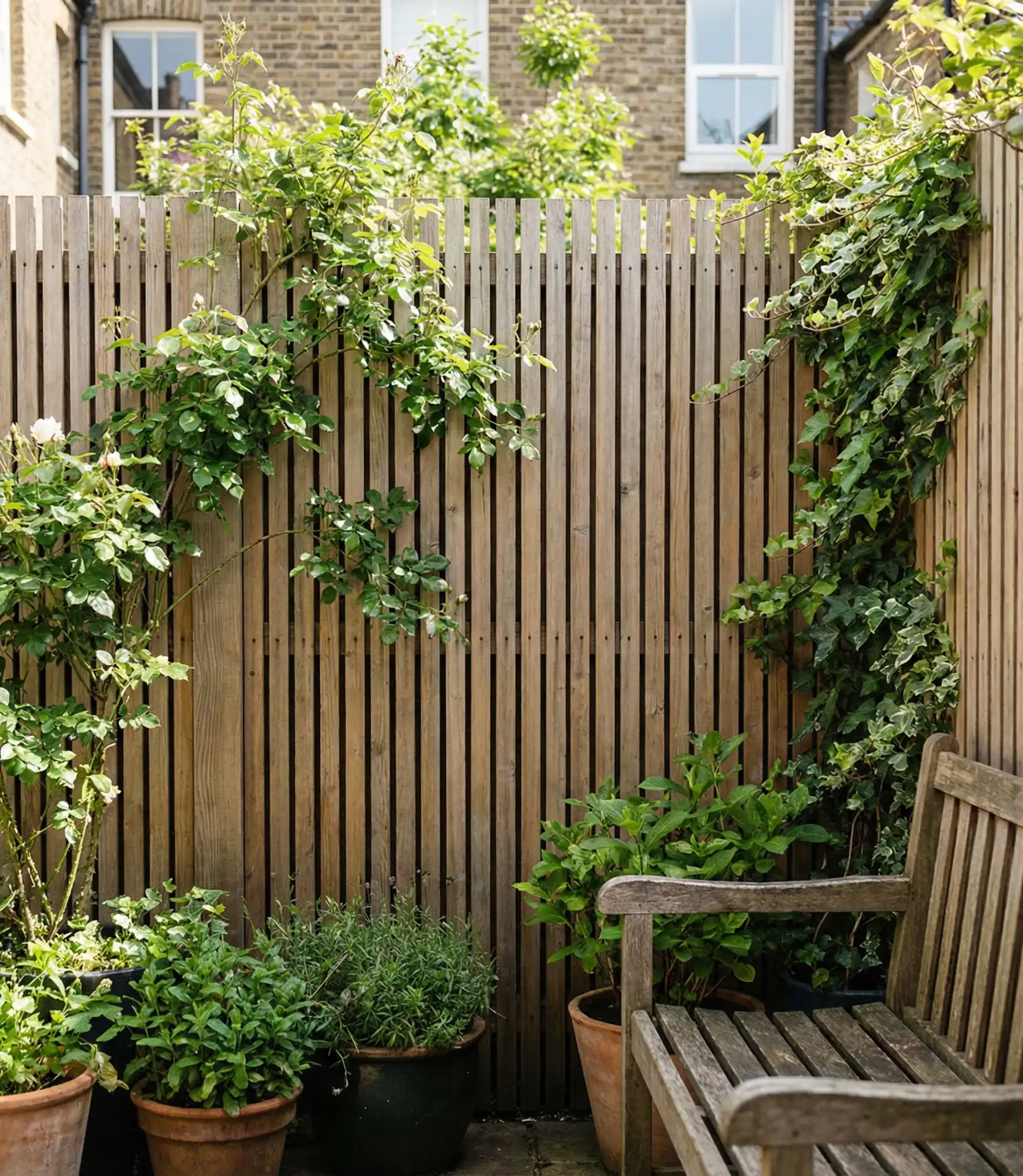 Vertical Wood Slat Garden Accent 1