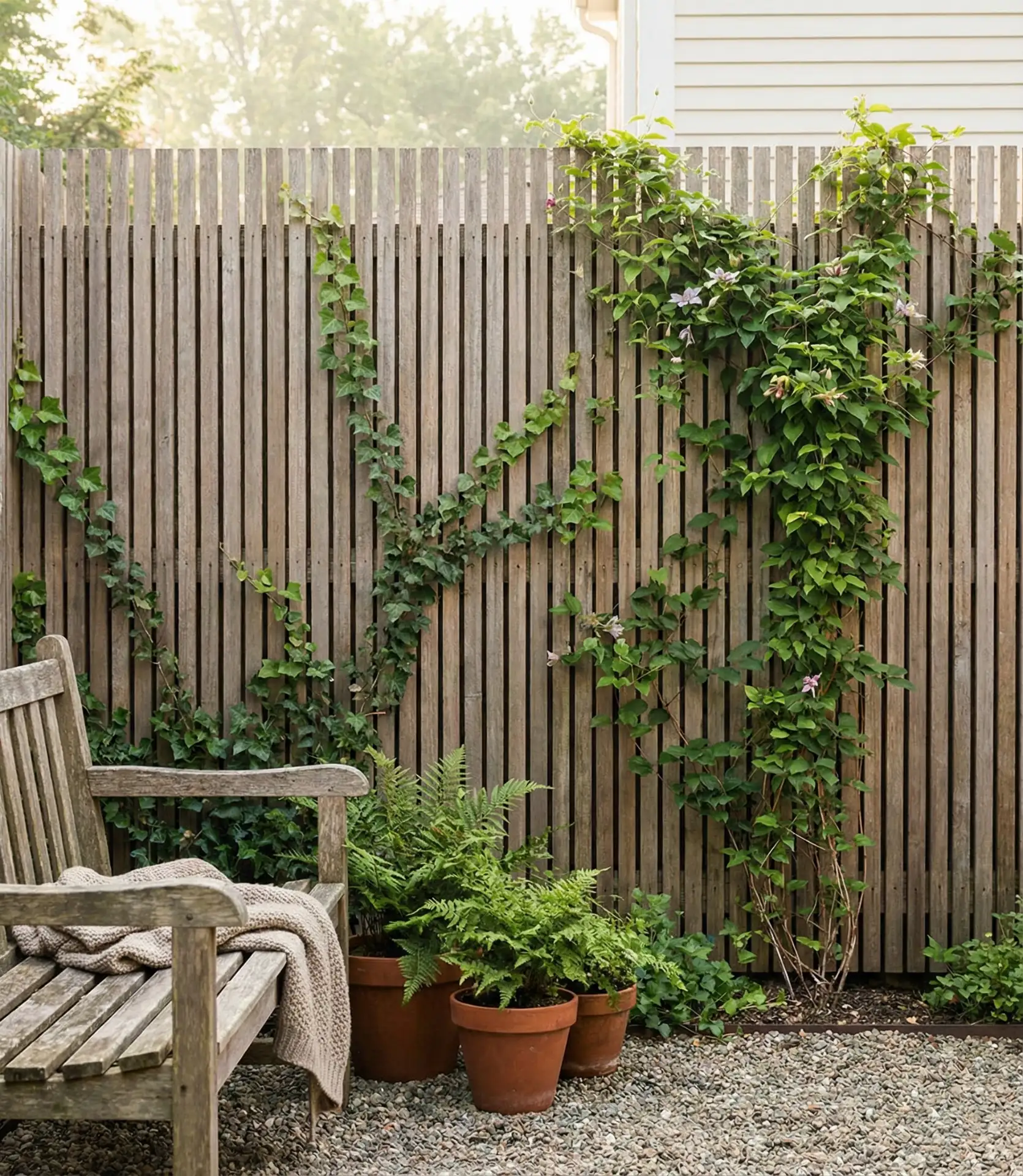 Vertical Wood Slat Garden Accent 2