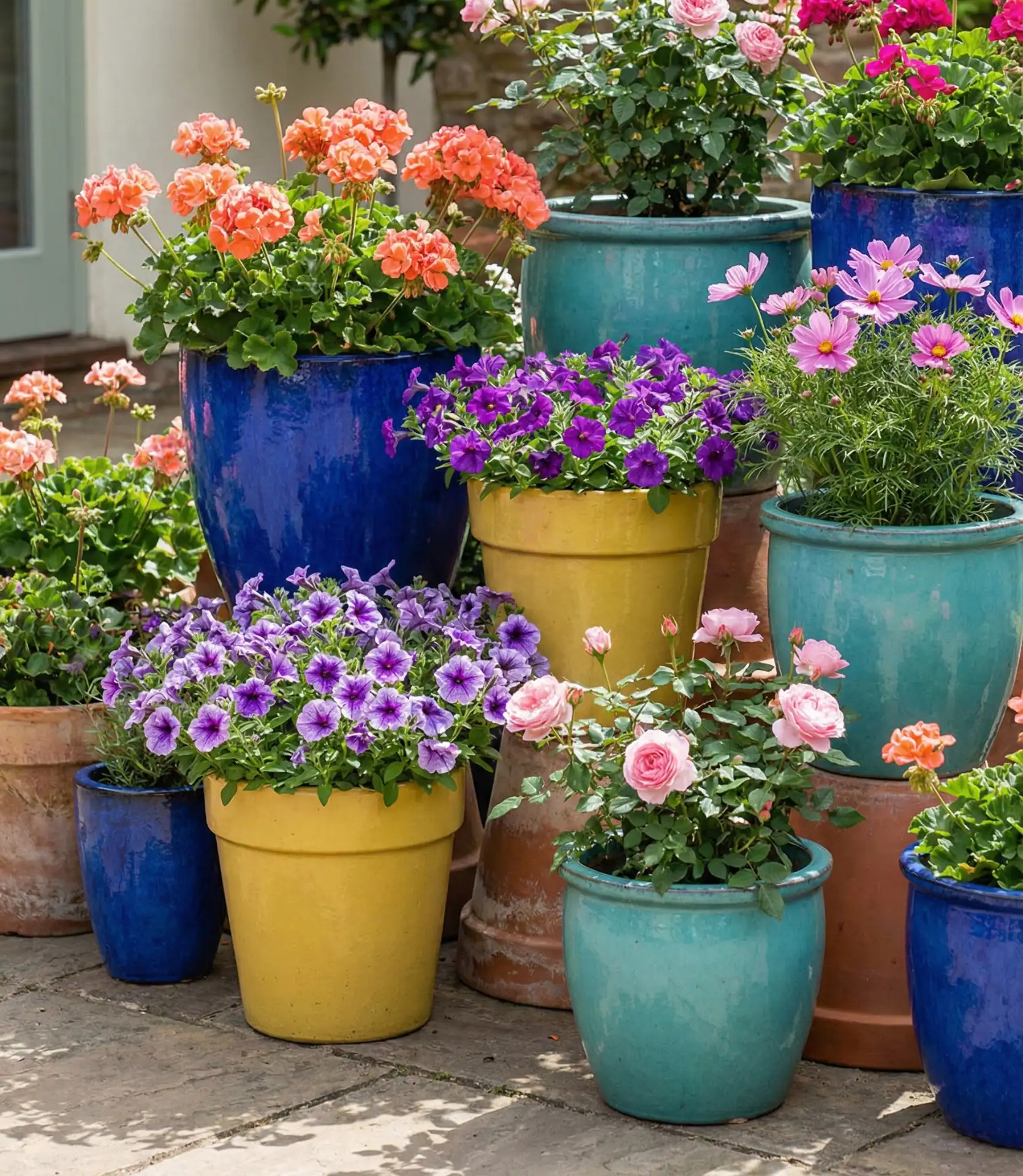 Vibrant Colorful Container Garden 1