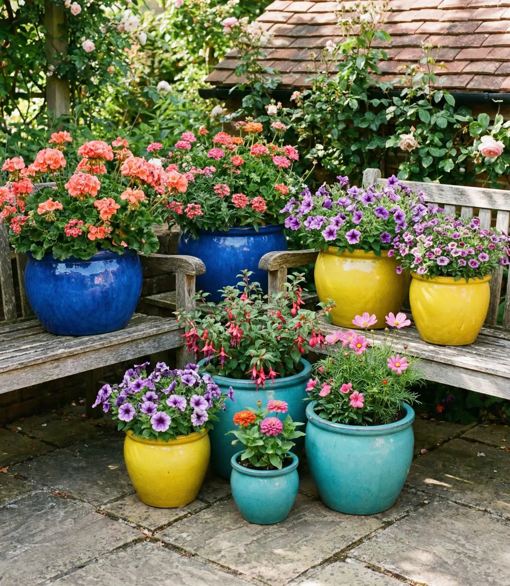 Vibrant Colorful Container Garden 2