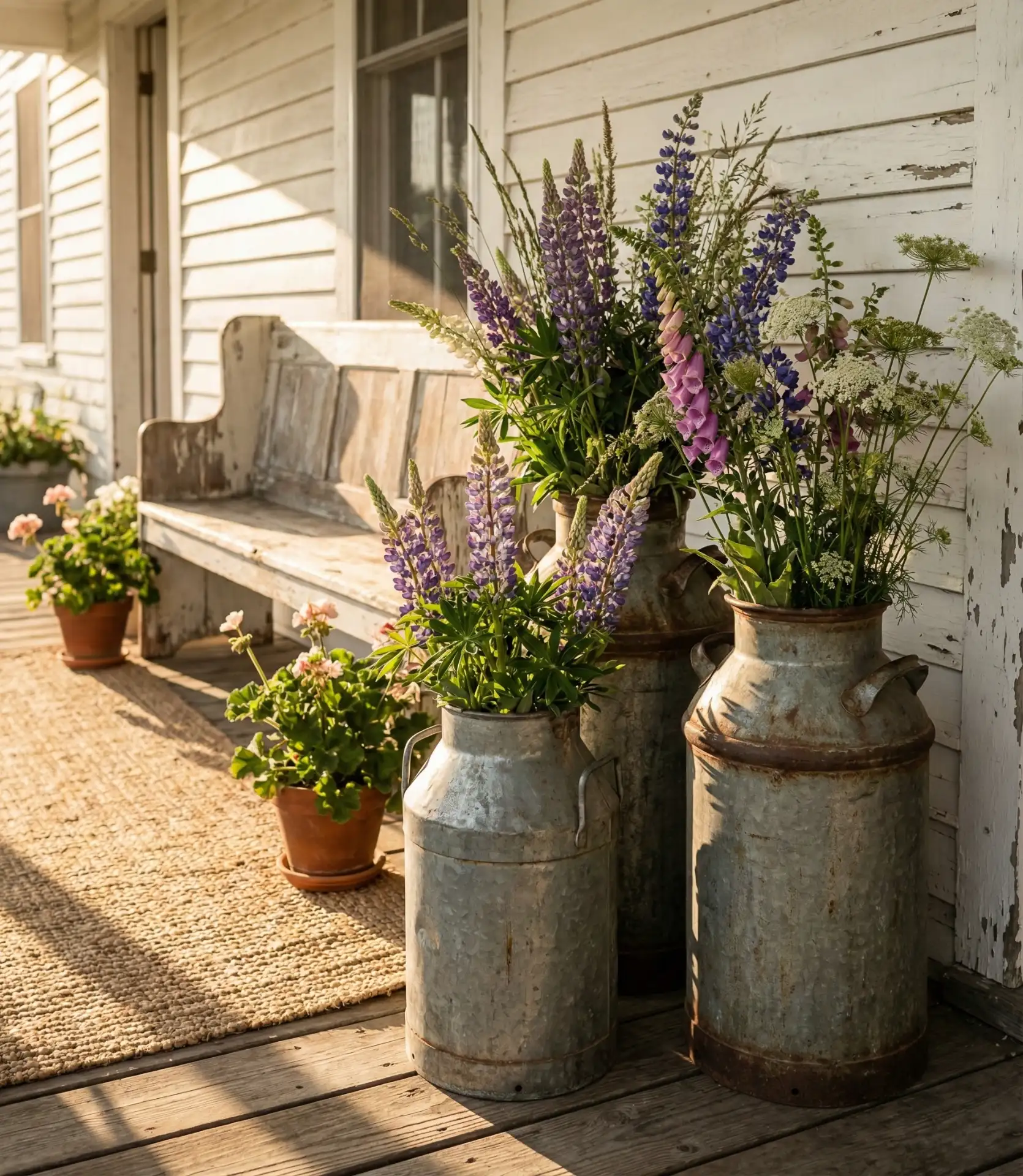 Vintage Milk Can Planter Collection 1