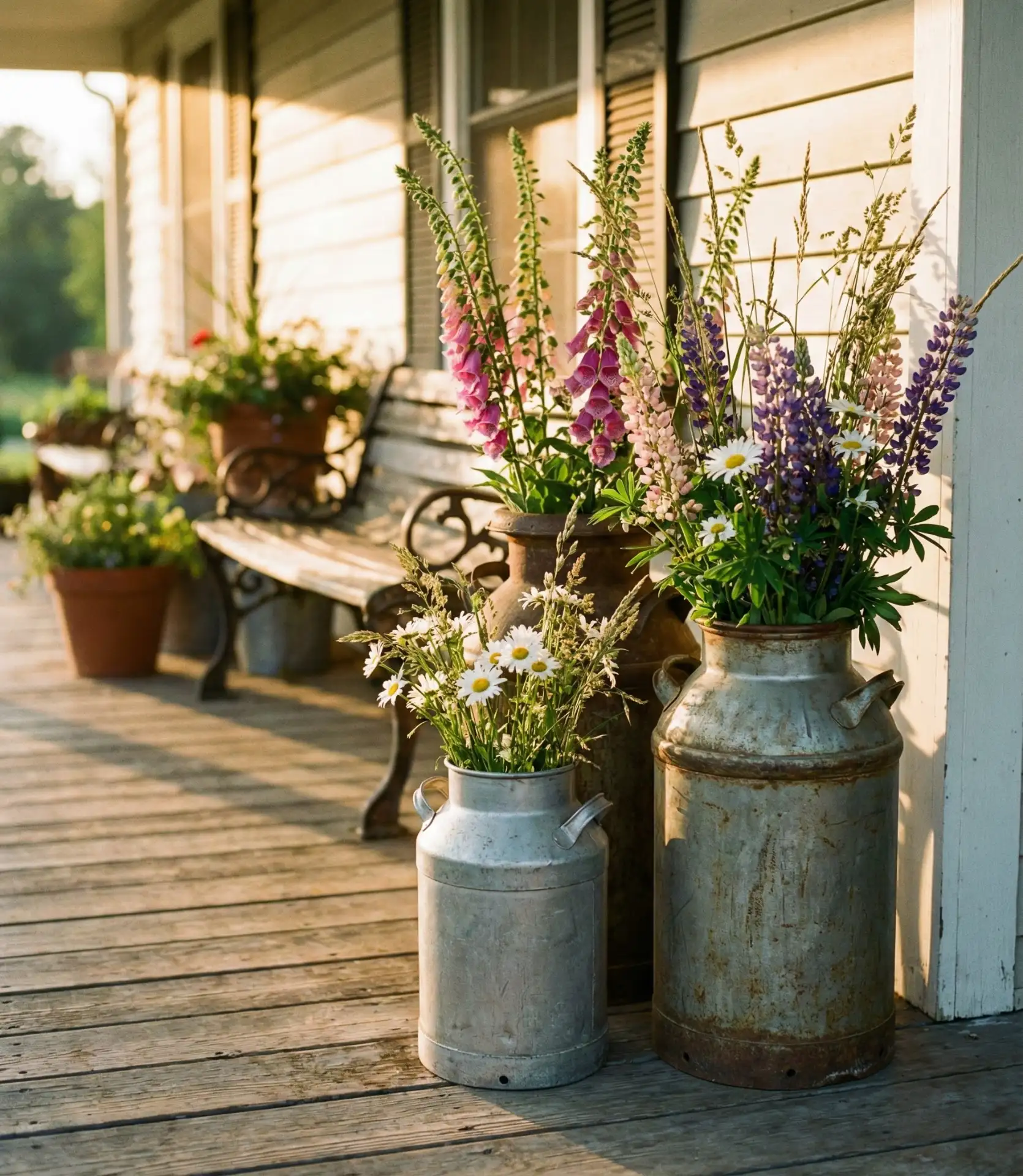 Vintage Milk Can Planter Collection 2