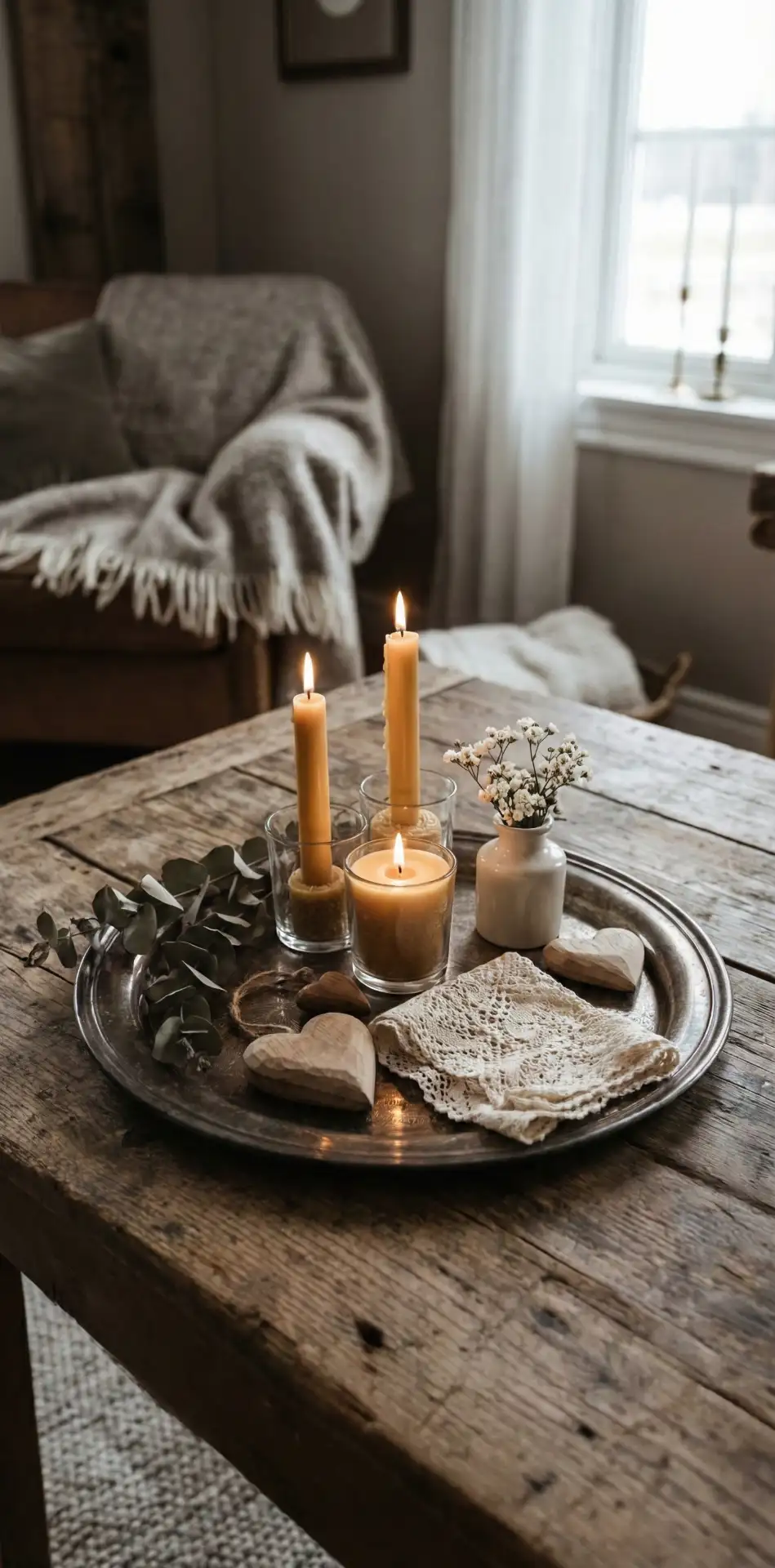 Vintage Tray Styling for February 2