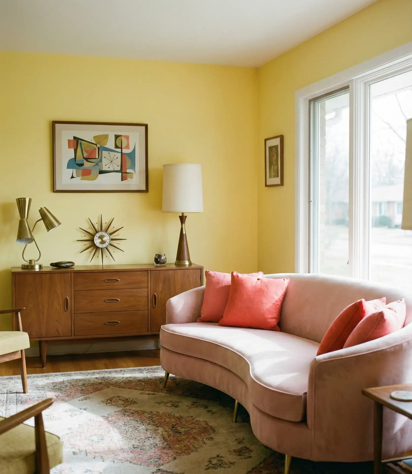 Vintage Yellow and Pink Retro Revival 1