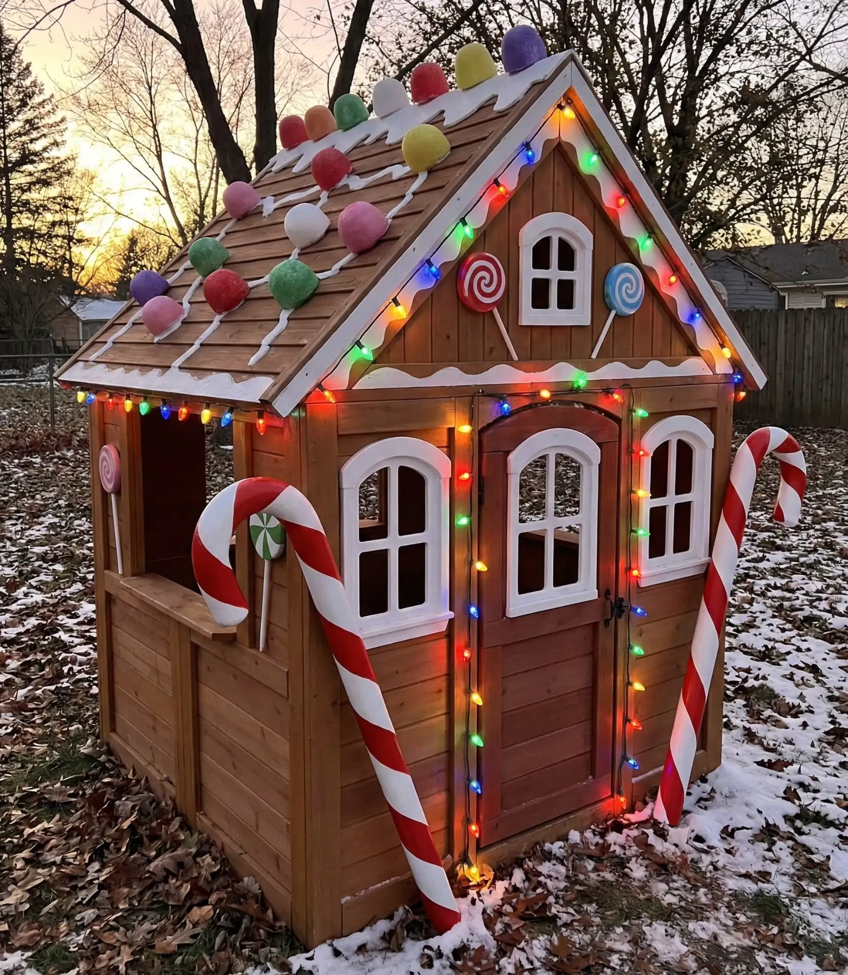 Whimsical Gingerbread House Holiday Corner 1