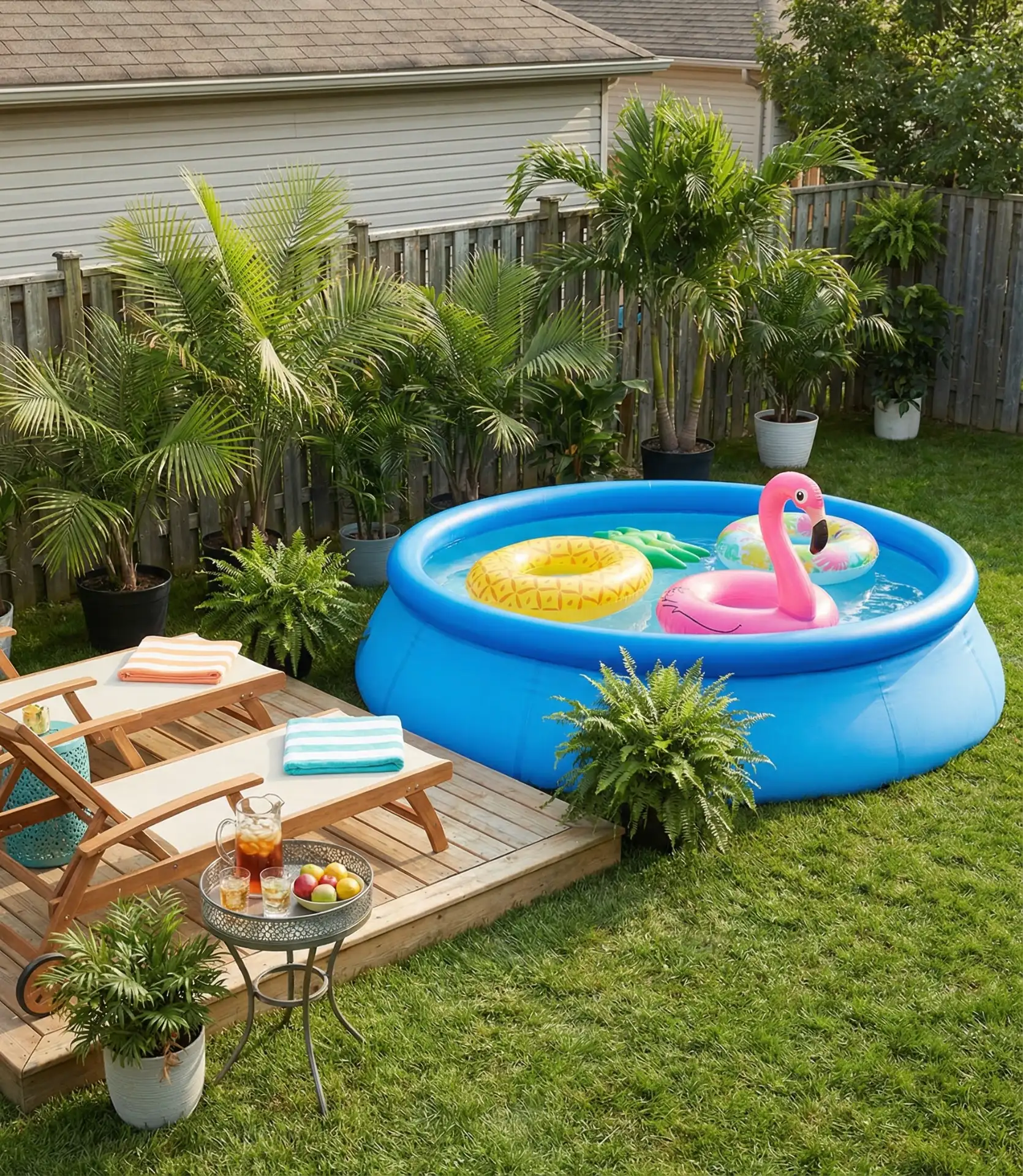 Whimsical Inflatable Pool Oasis 1