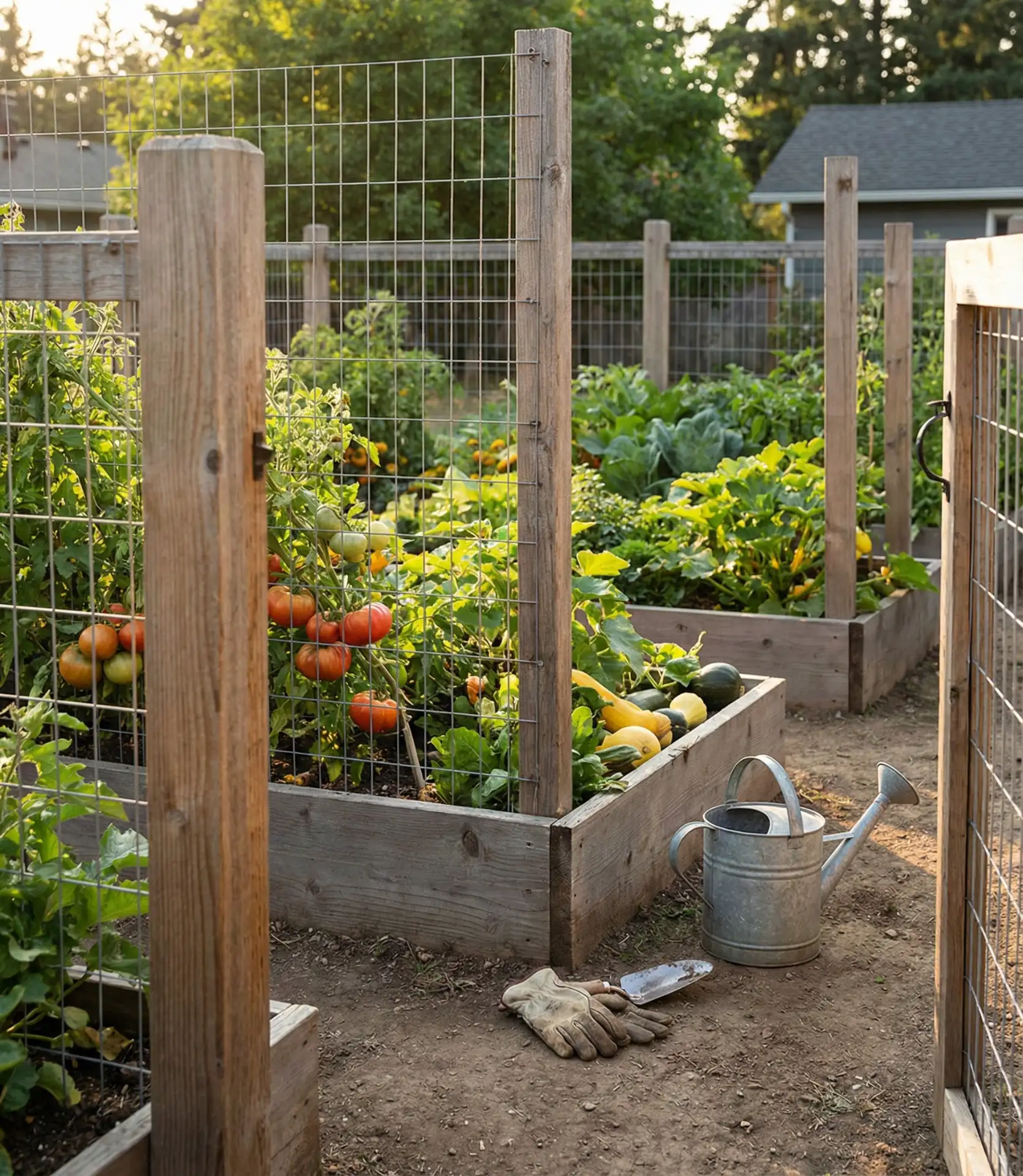 Wire Mesh Vegetable Garden Enclosure 2